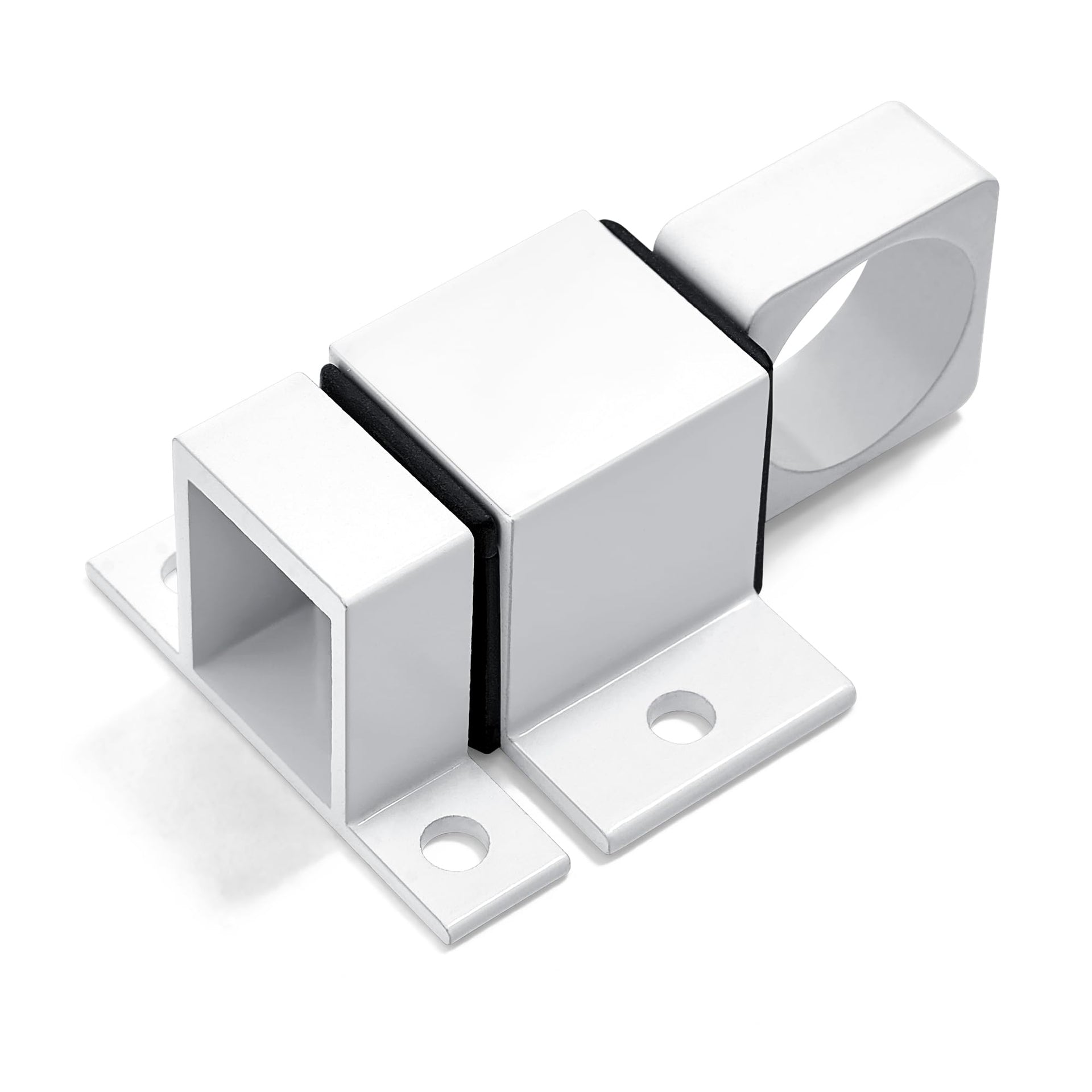 4 Packs White Spring Door Lock (4 Count)