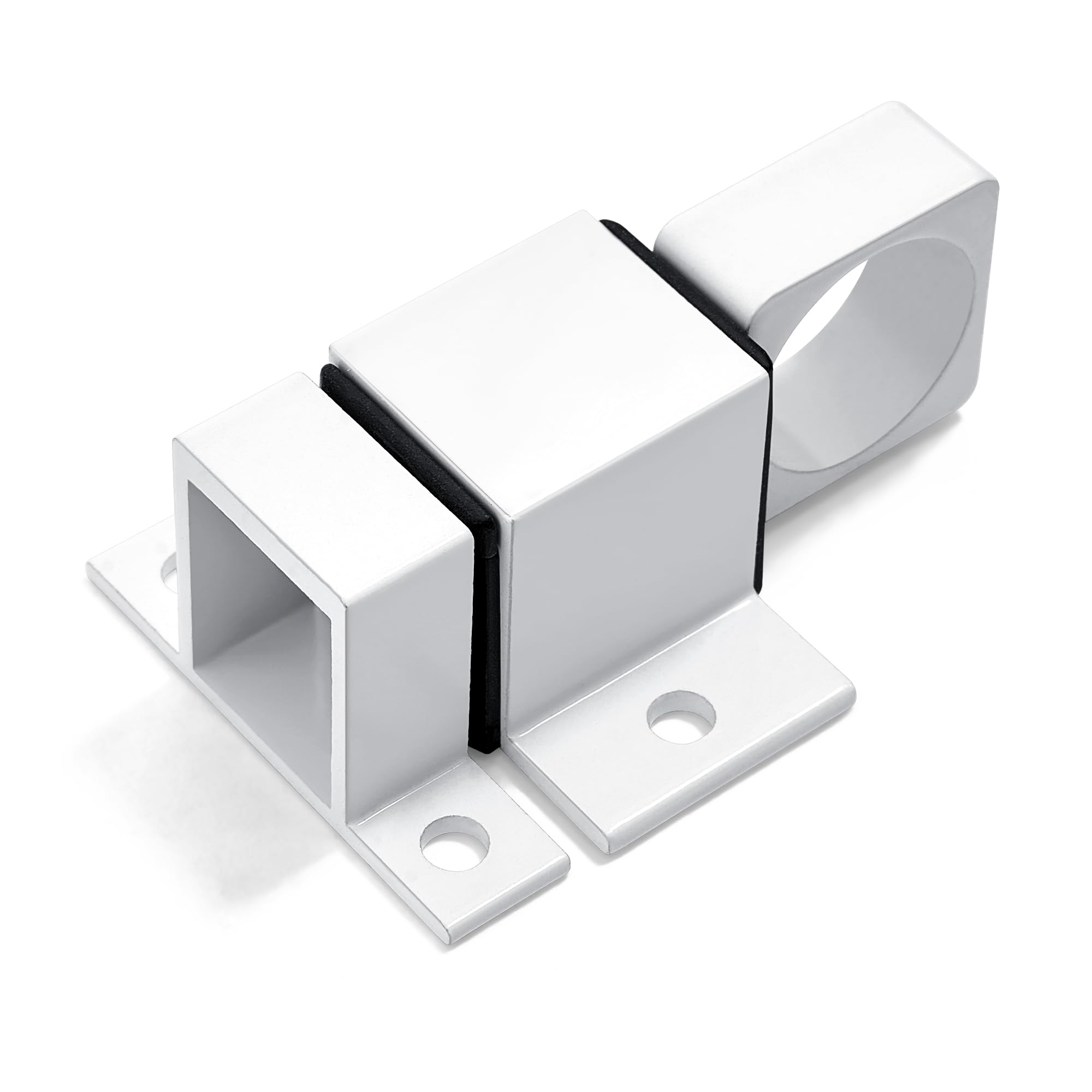 4 Packs White Spring Door Lock (4 Count)