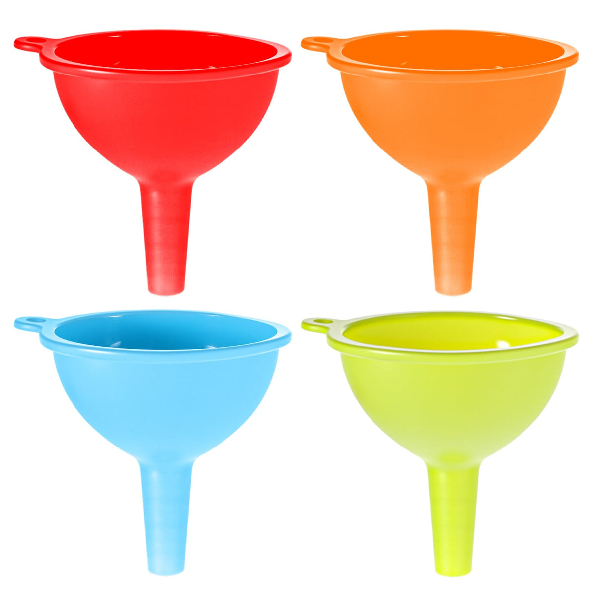 4 Pack Kitchen Silicone Funnel (4 Count)