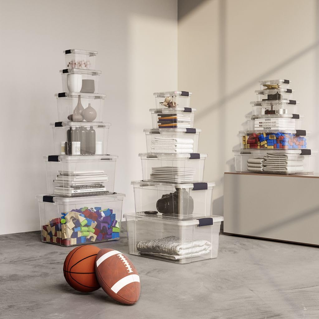 Clear Storage Boxes with Lids
