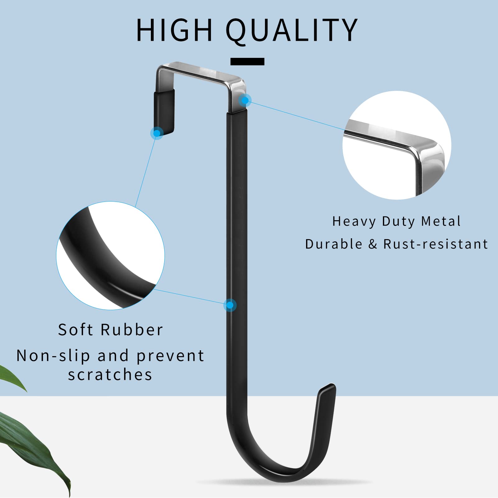 Over the Door Hooks (6 Count)