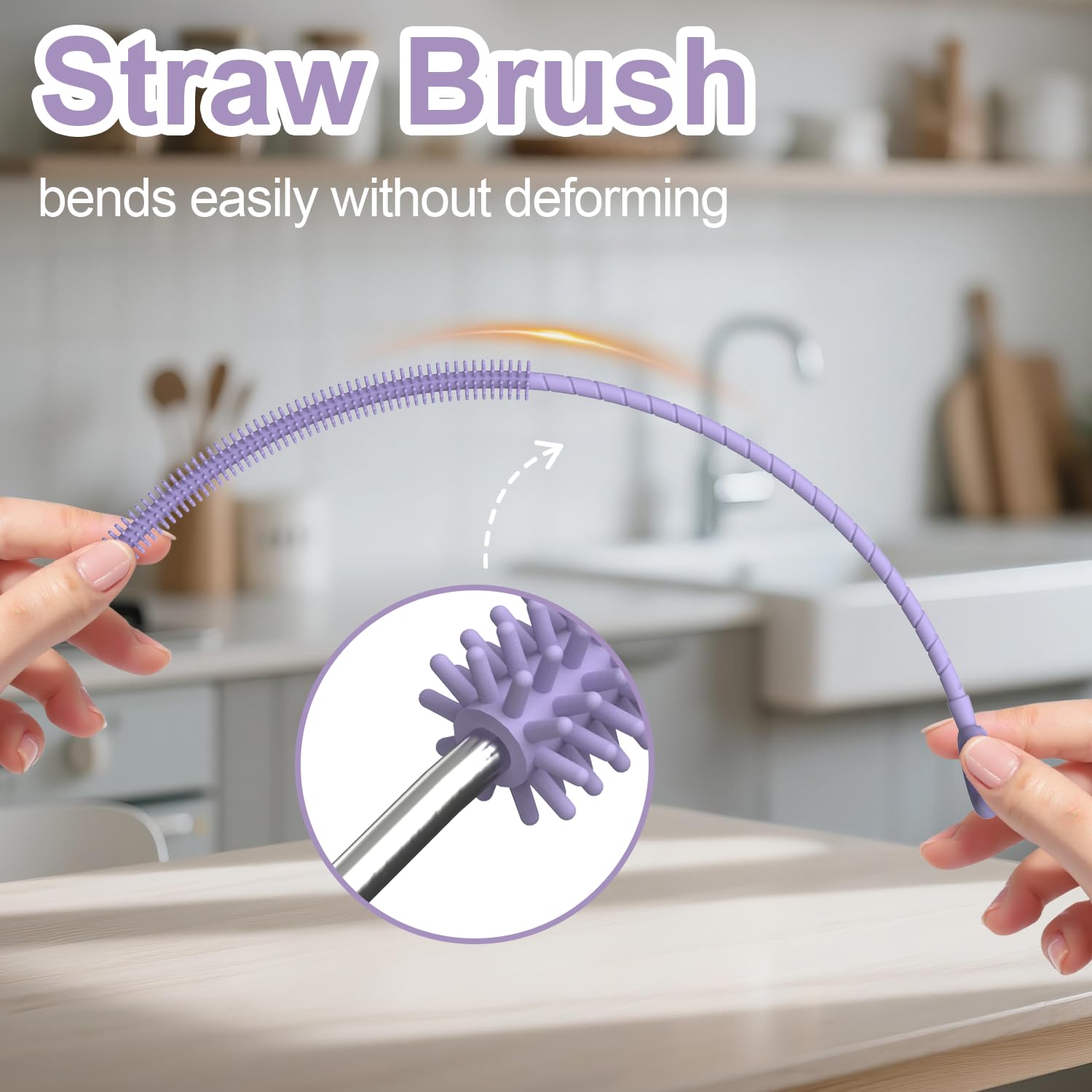 Silicone Straw Cleaner Brush