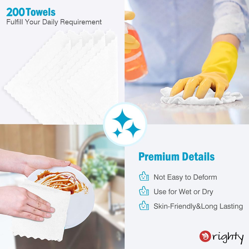Microfiber Cleaning Cloth Bulk (200 Count)