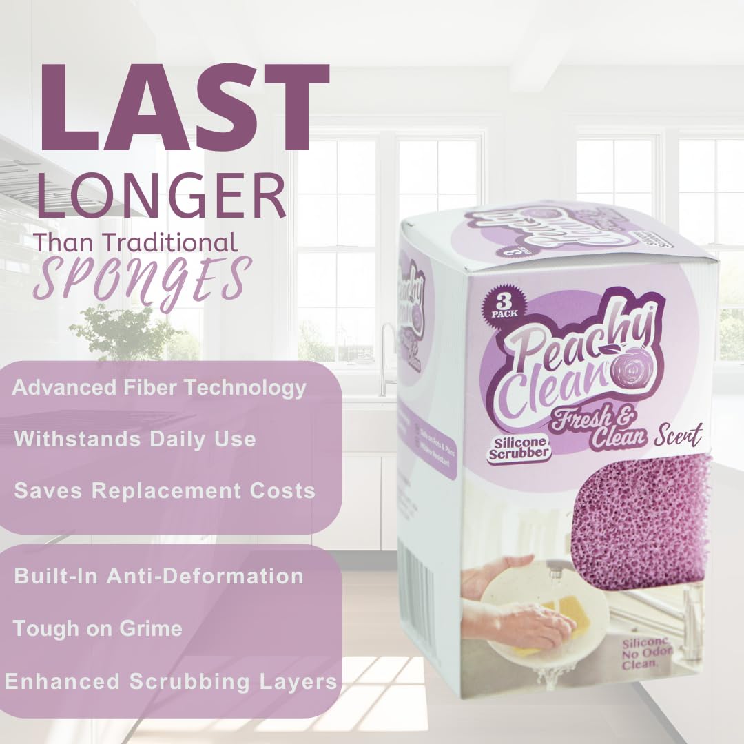 Silicone Dish Sponge Scrubbers