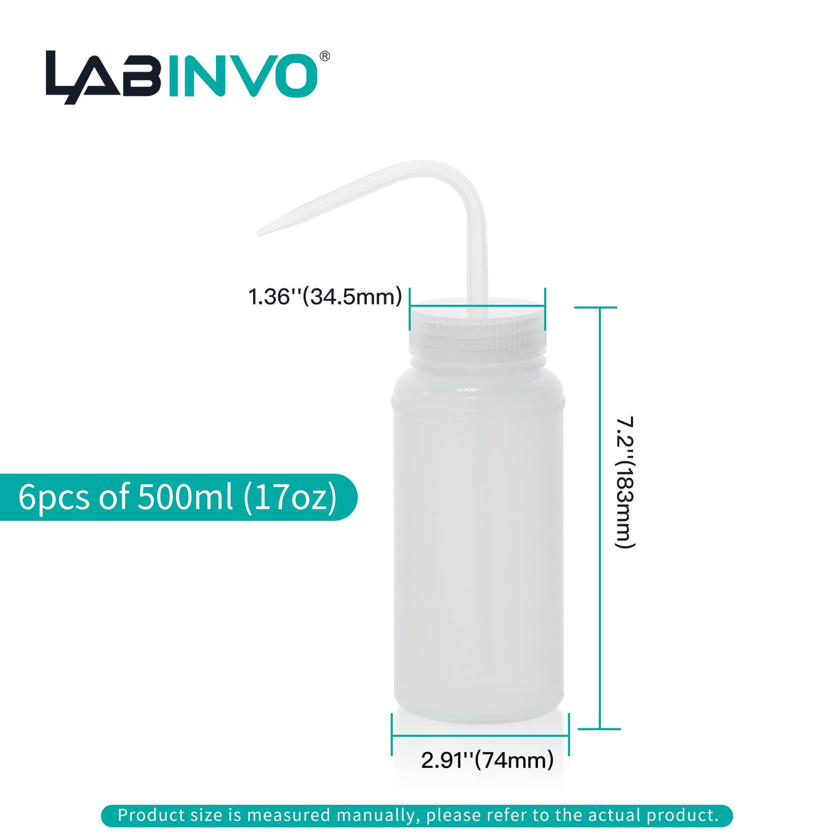 6pcs of Economy Wash Bottles (6 Count)