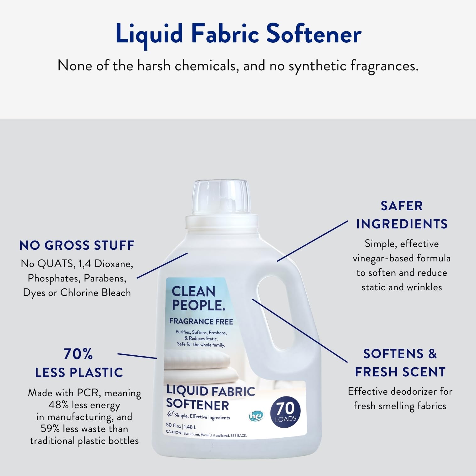 Liquid Fabric Softener (50 Fl Oz)