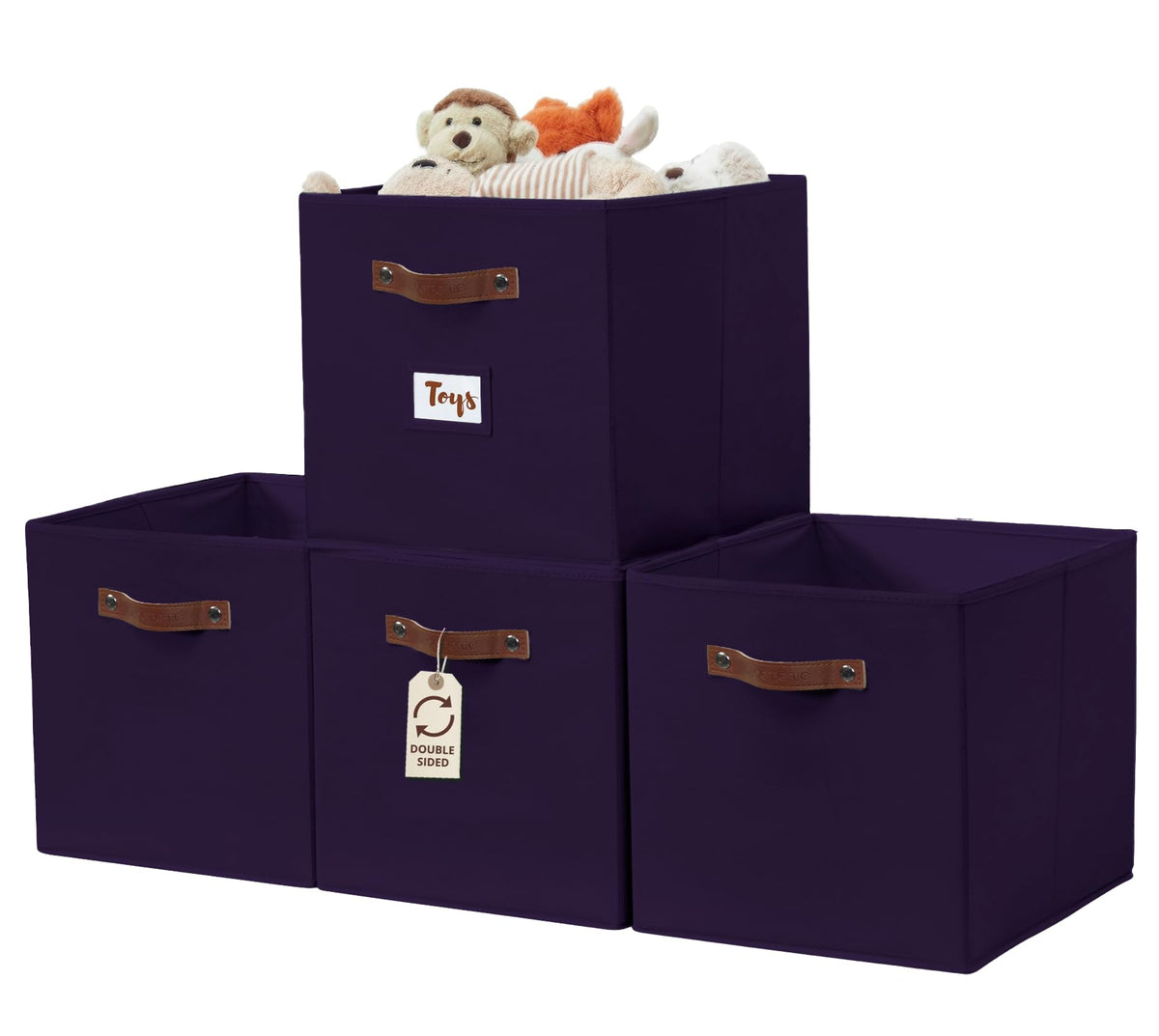 Storage Bins Storage Baskets for Shelves (4 Count)
