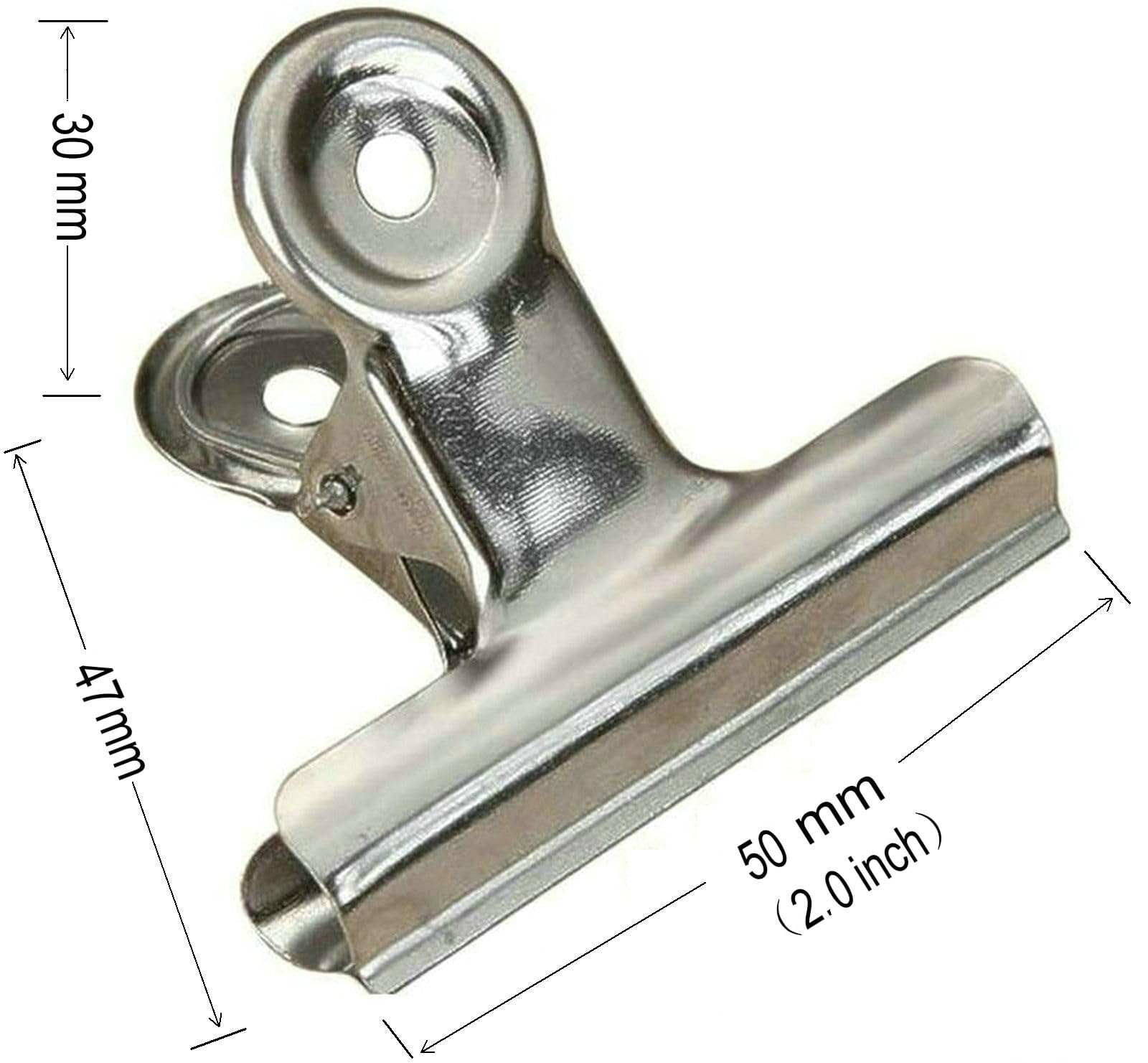 18 Pack Stainless Steel Chip Bag Clips Heavy Duty Food Bags Clamp Clips for Kitchen Office School (18 Count)