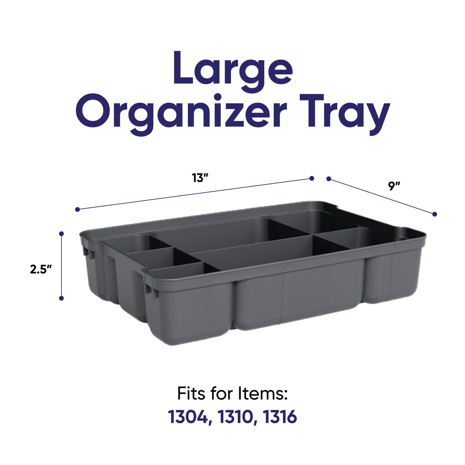 Storage Container Organizing Tray for Superio Bin or Drawer Plastic Organize Sewing
