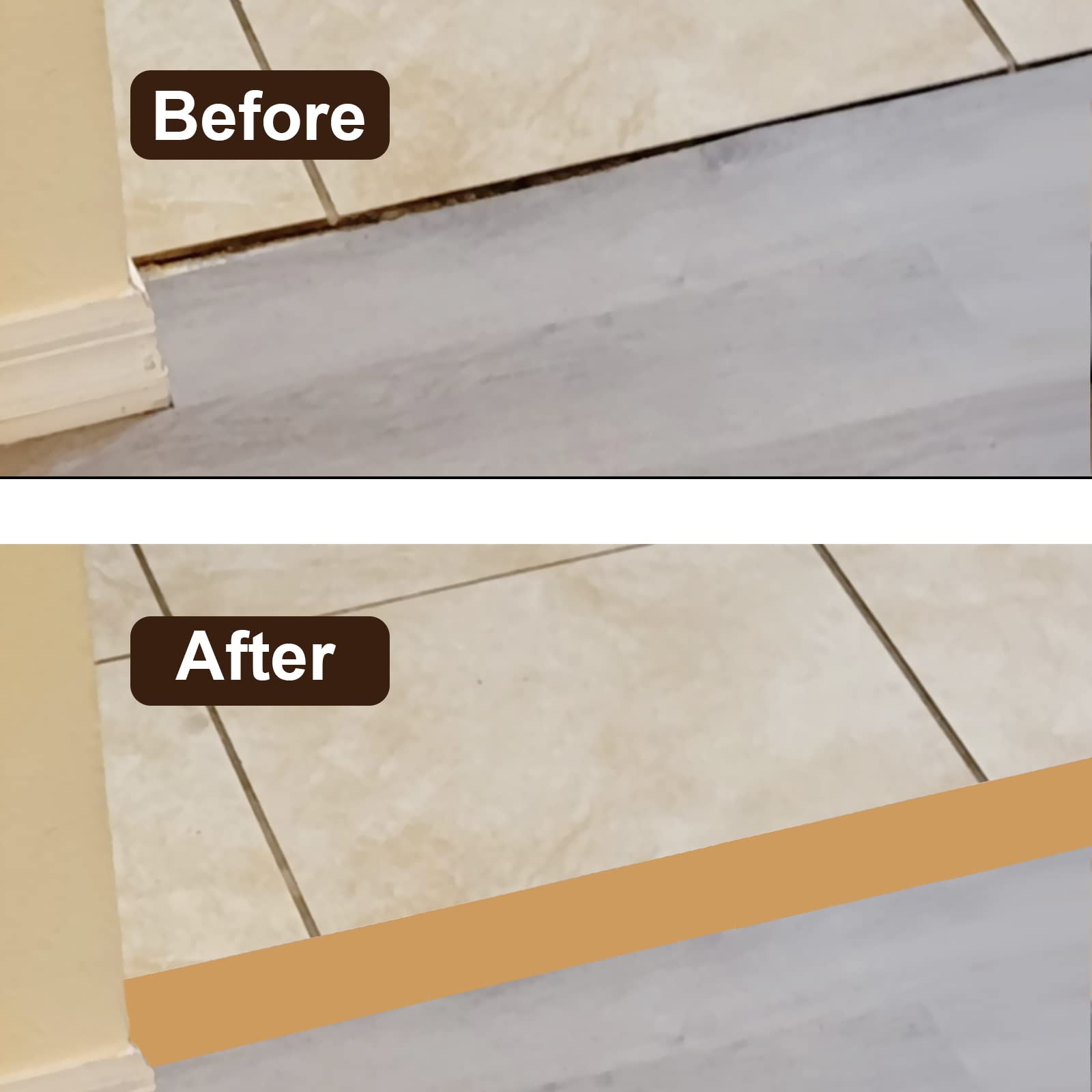Floor Door Flat Transition Strip & Self Adhesive Floor Vinyl Floor Edge Trim Laminate Floor Gap Covering Joining Strip