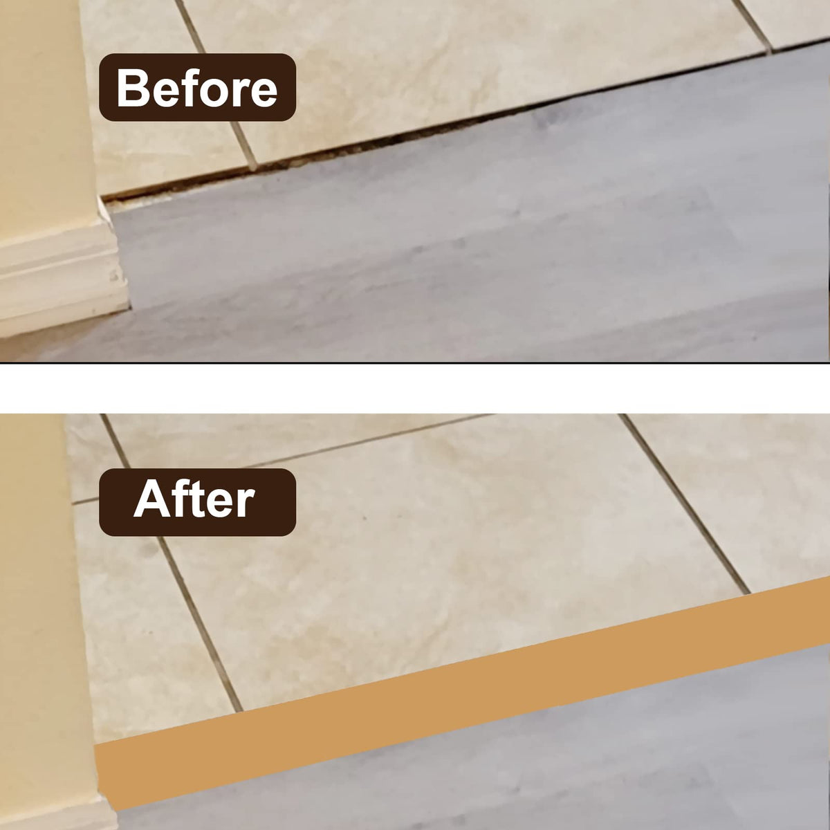 Floor Door Flat Transition Strip & Self Adhesive Floor Vinyl Floor Edge Trim Laminate Floor Gap Covering Joining Strip
