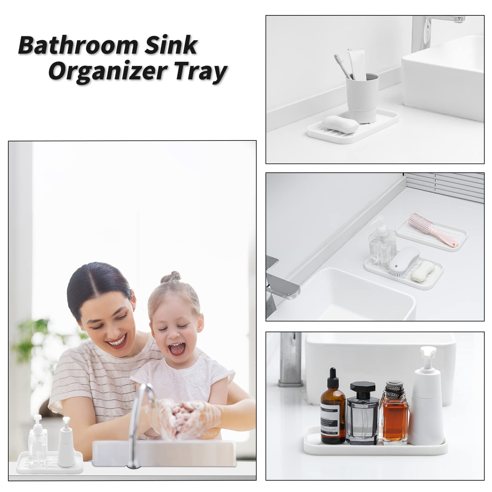 Silicone Kitchen Sink Organizer Tray for Multiple Usage