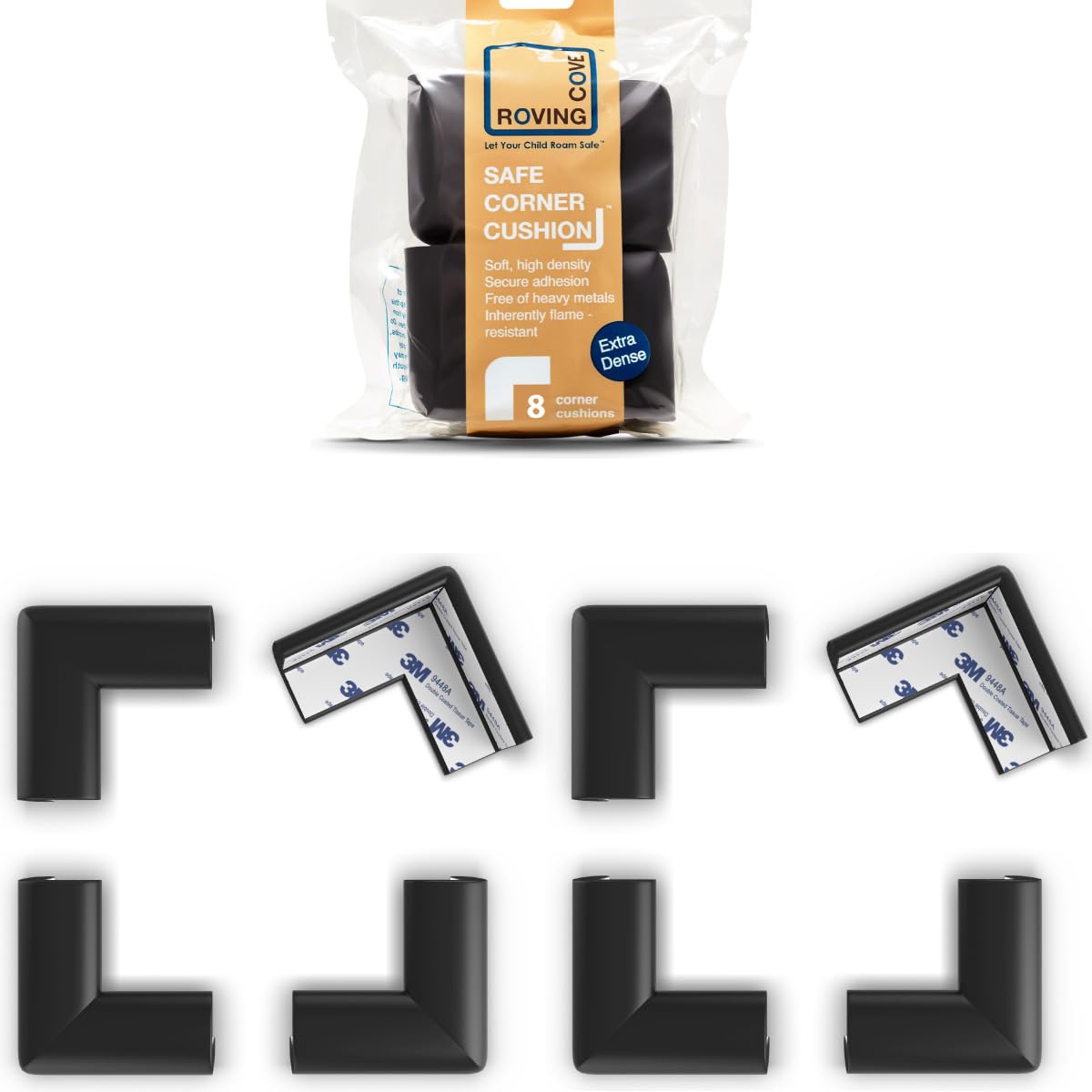 Slimfit Corner Protector for Baby Proofing (8 Count)