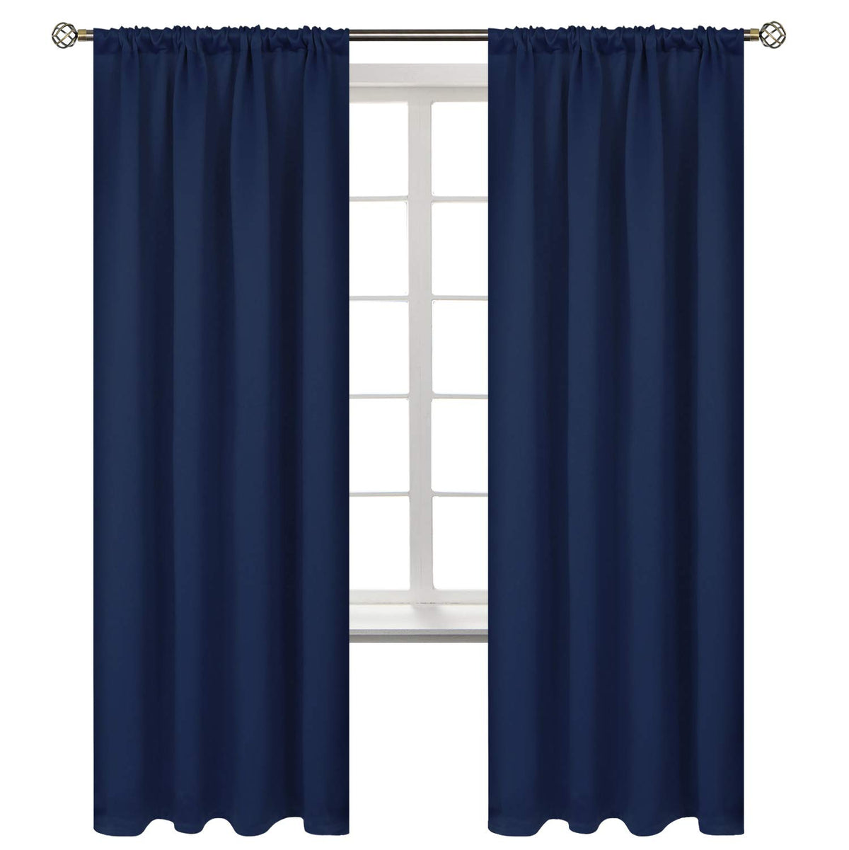 Rod Pocket Blackout Curtains for Bedroom