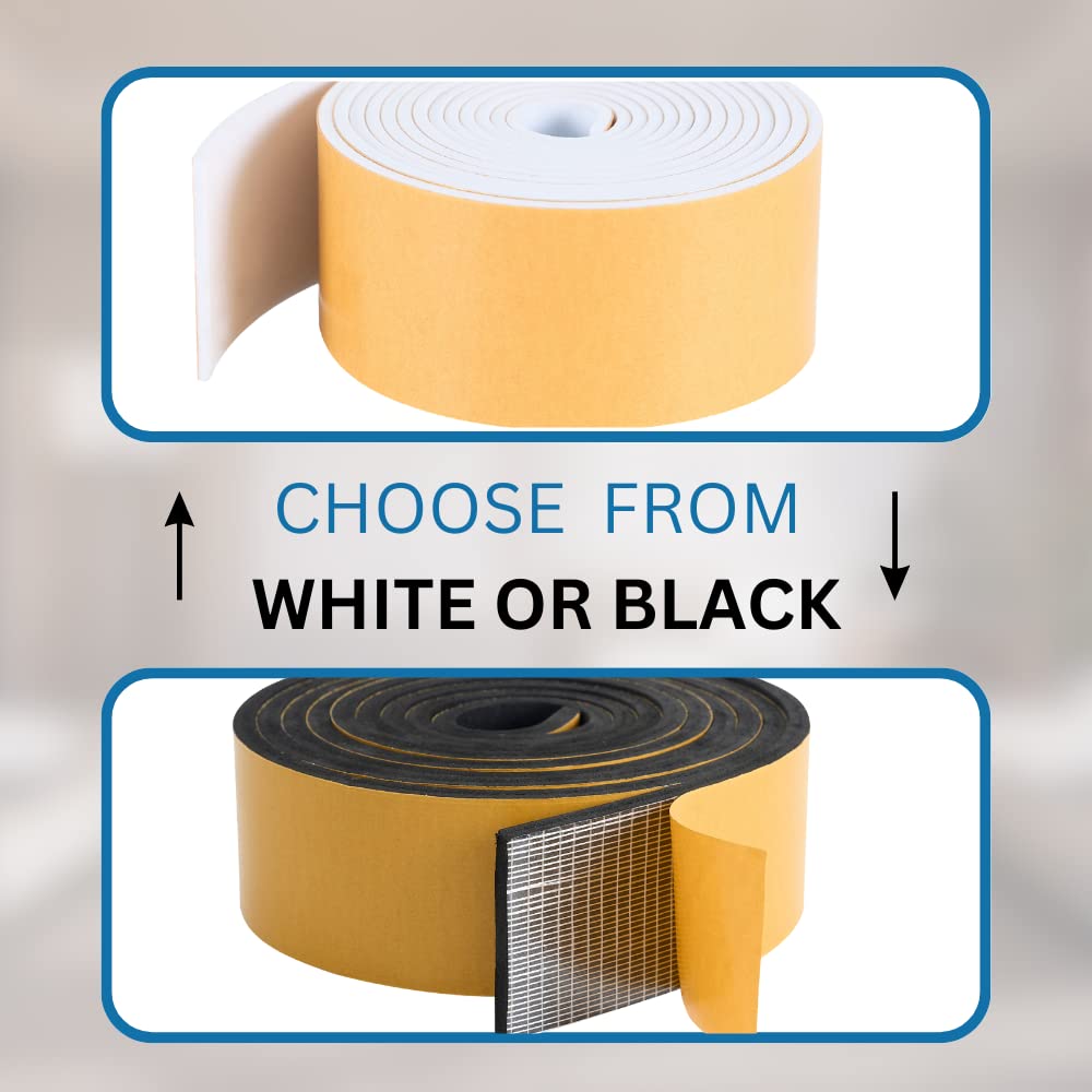 High Density Foam Weather Stripping Door Seal Strip Insulation Tape Roll for Insulating Door Frame