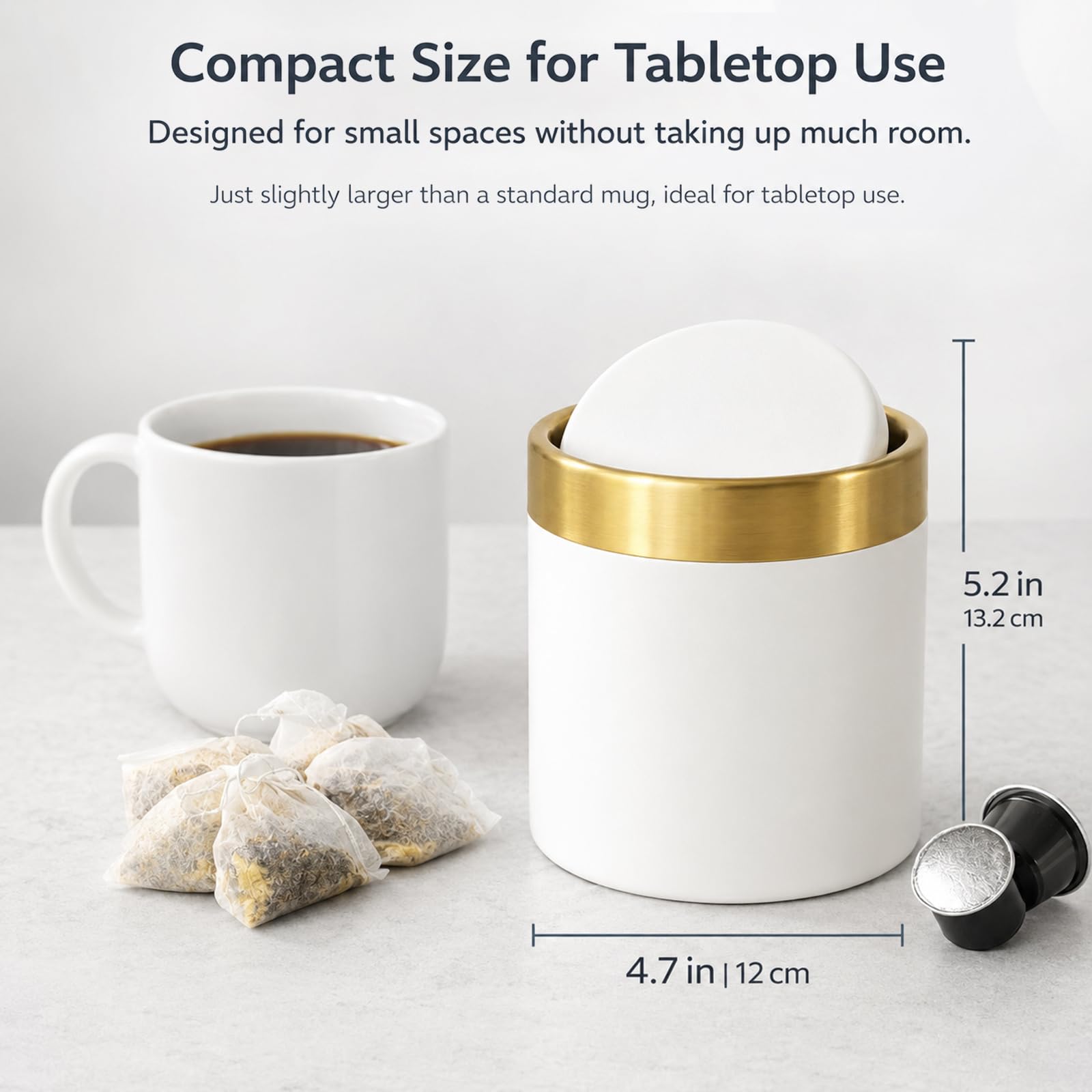Mini Trash Can with Lid