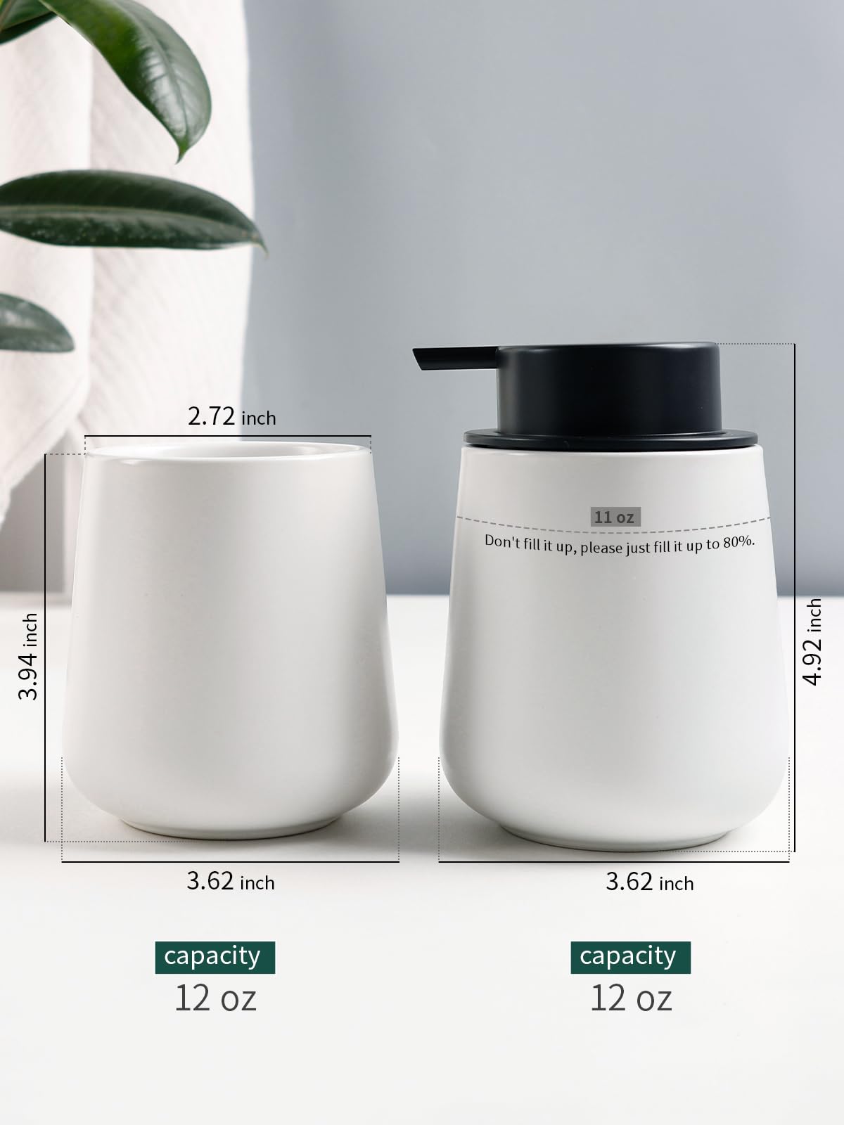 Soap and Toothbrush Holder Set