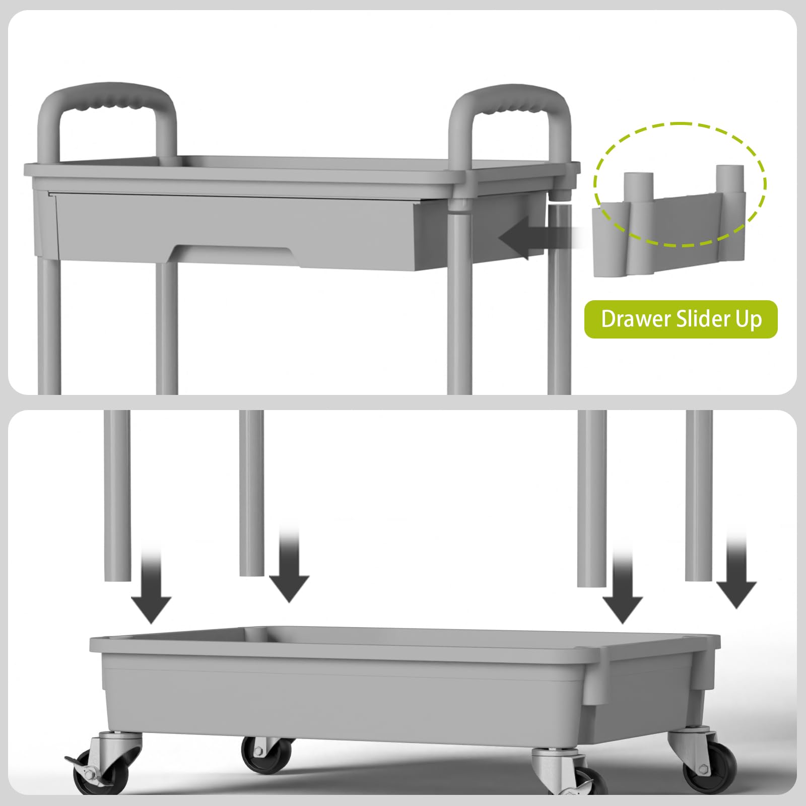 5 Tier Rolling Cart Organizer