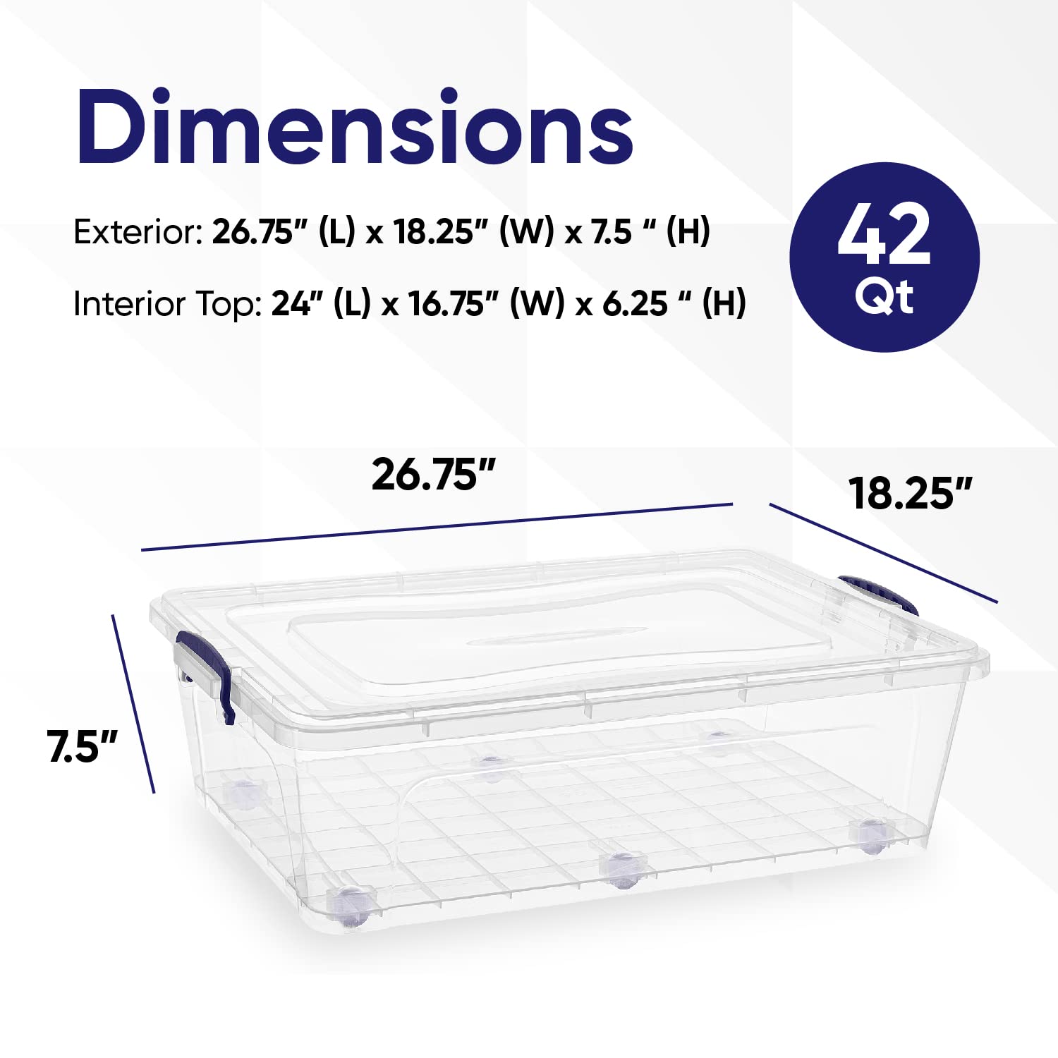Storage Bins with Lids (2 Count)