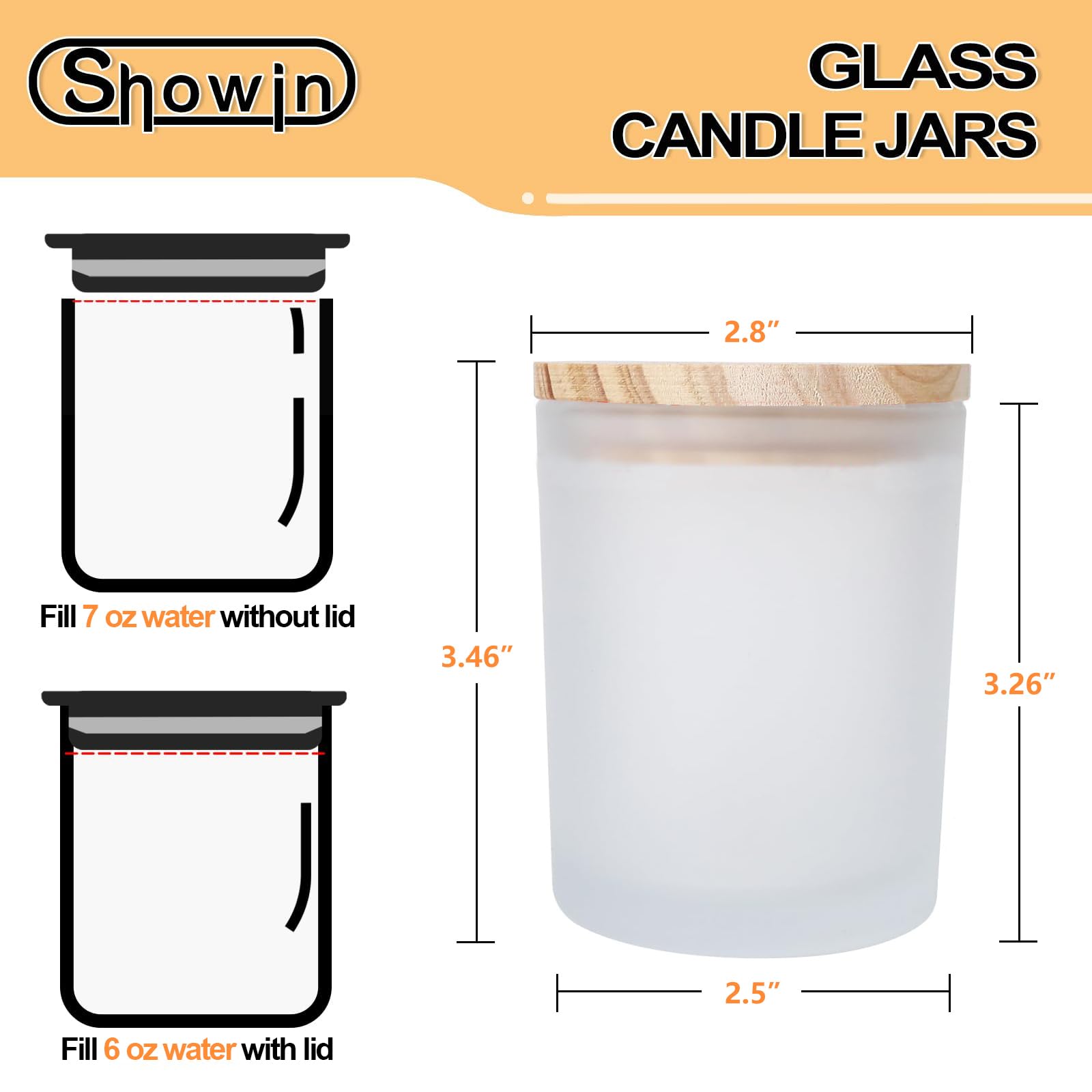 Thick Candle Jars for Making Candles 12 Pcs (12 Count)