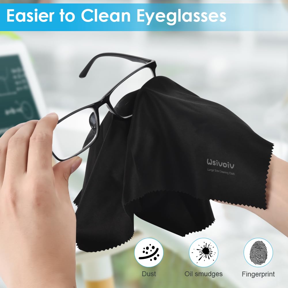 6PCS Large Eyeglass Cleaning Cloths