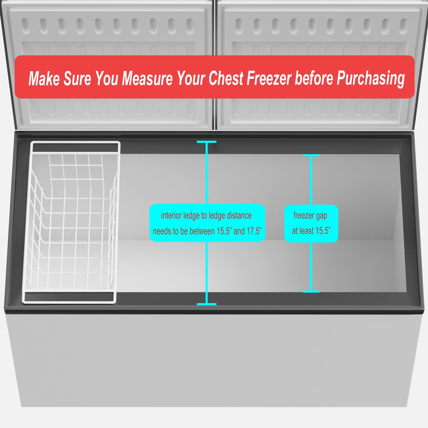 17.5in Chest Freezer Basket (2 Count)