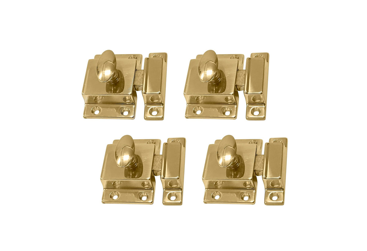 Traditional Large Oval Turn Cabinet Latch (4 Count)