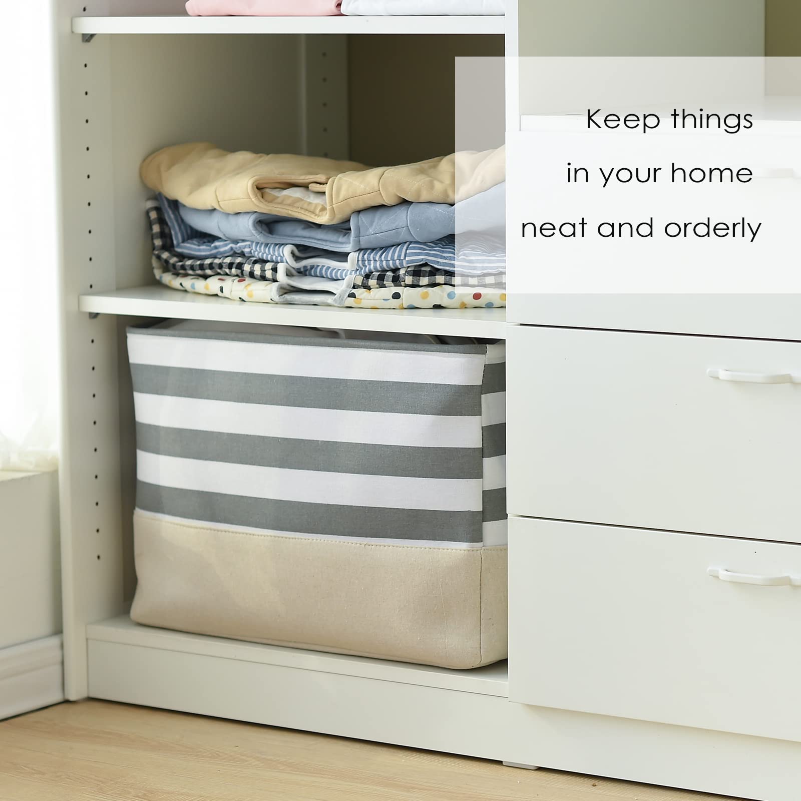 Jumbo Storage Bins Baskets (3 Count)