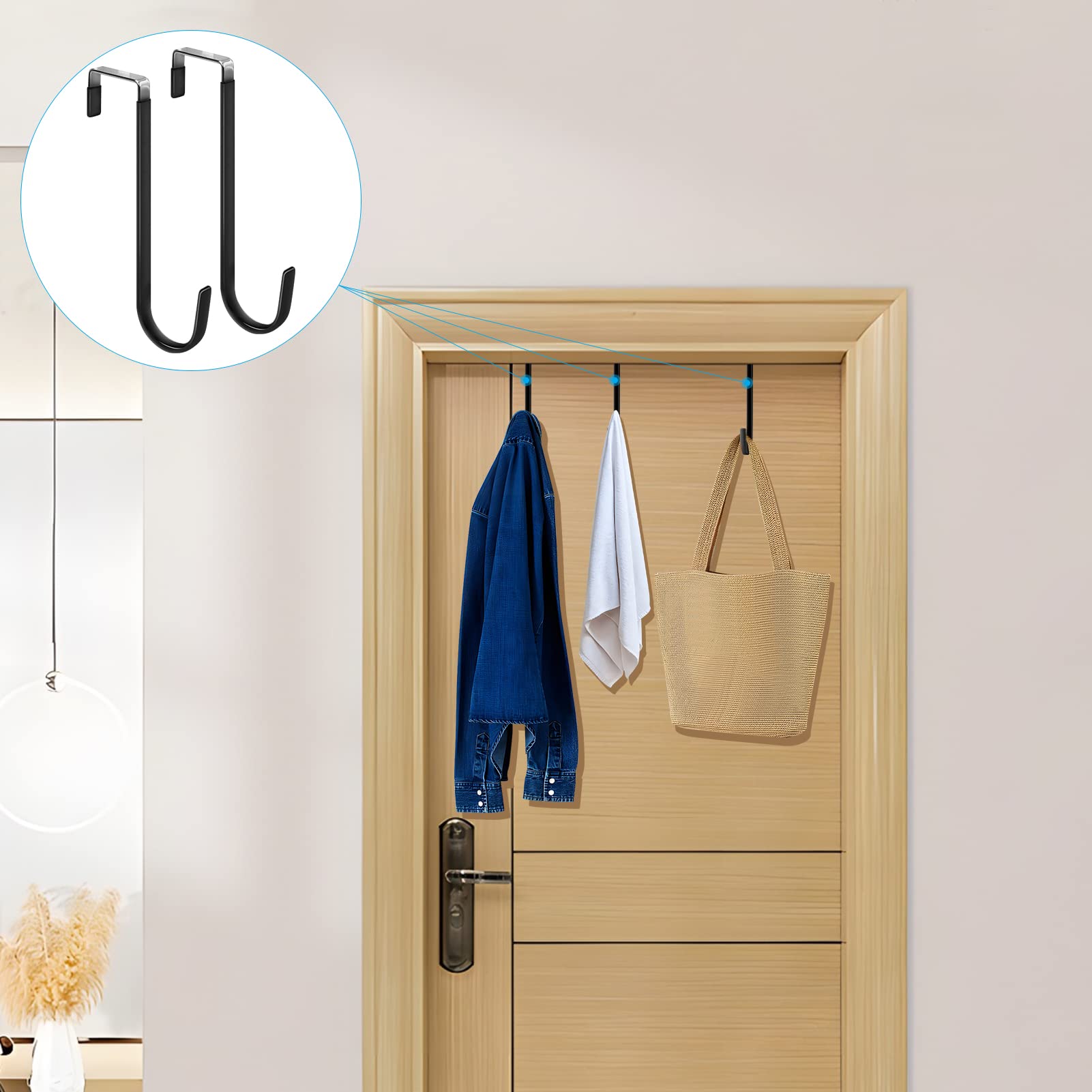 Over the Door Hooks (4 Count)