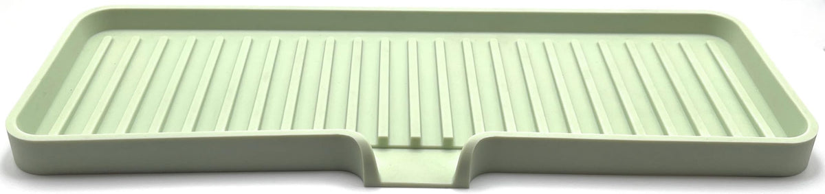 Silicone Soap Dish Tray and Sponge Holder with Drain Chute