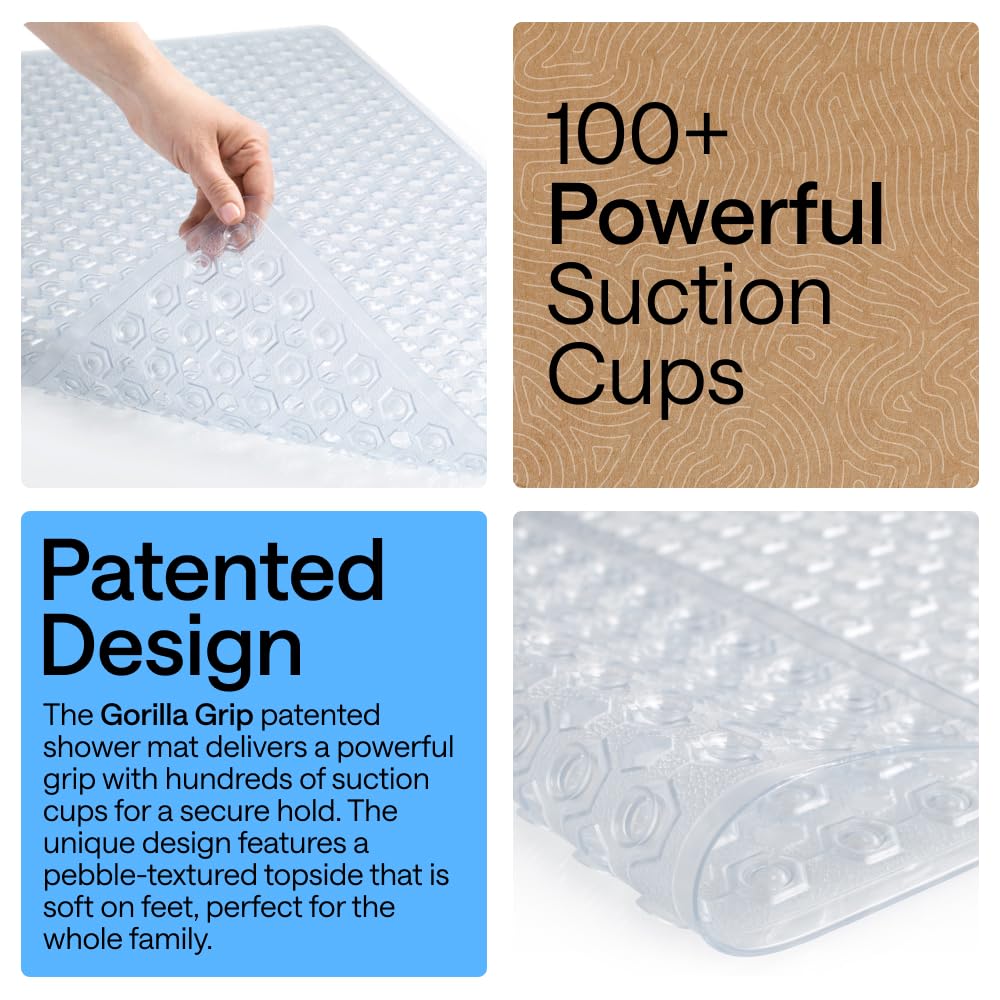 Patented Square Shower Stall Mat (2 Count)