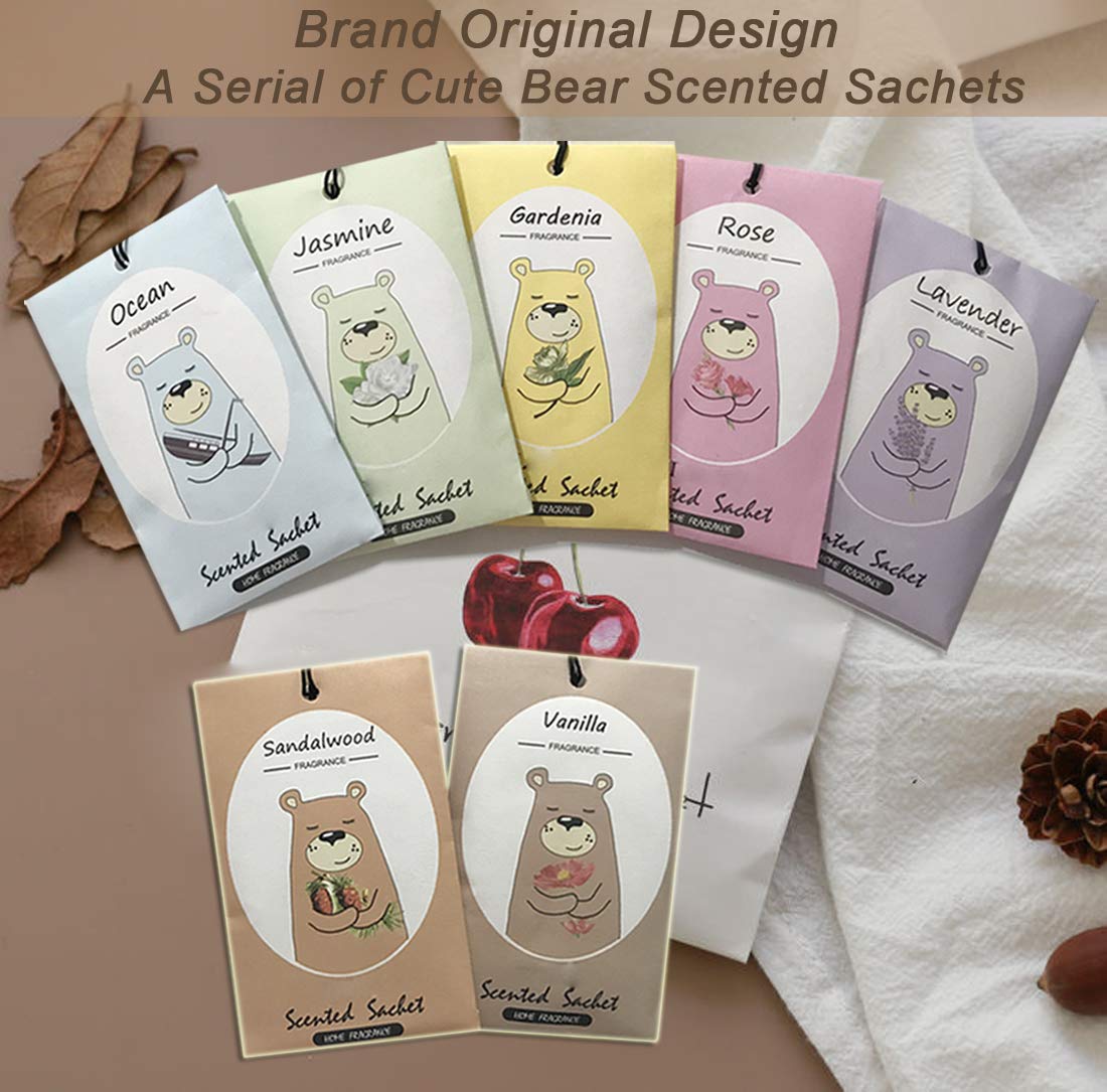 14 Packs Lavender Scented Sachets Bag for Drawer and Closet Gift Box (14 Count)