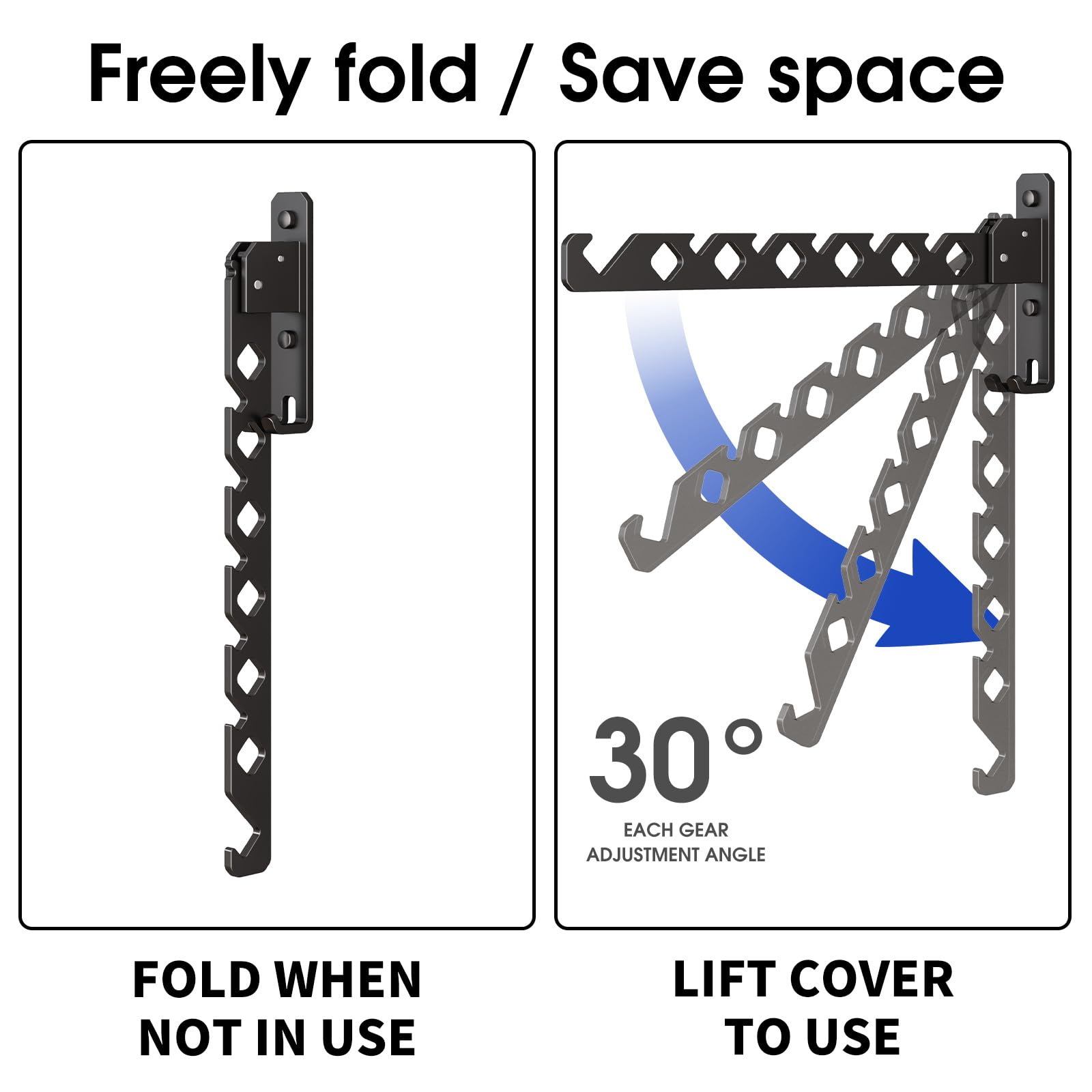 Wall Mounted Clothes Drying Rack (2 Count)