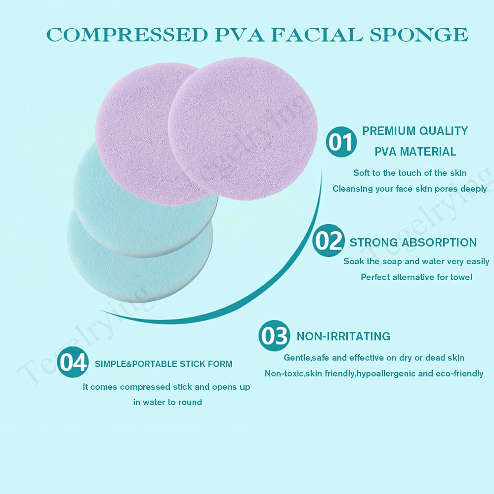 Facial Sponge Compressed (60 Count)