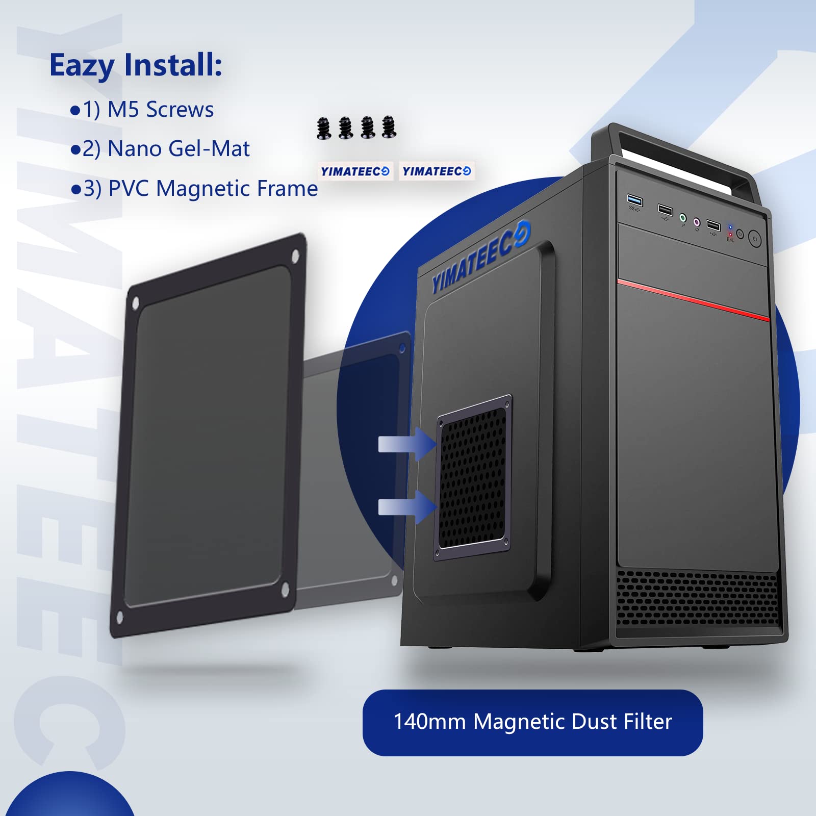 Dust Filter PC 140mm for Computer Cooler