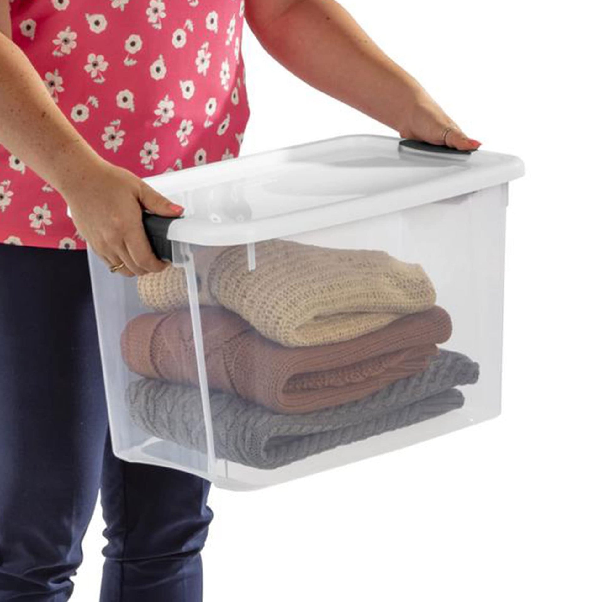 Ultra Latch Box with Lids for Home and Office (6 Count)