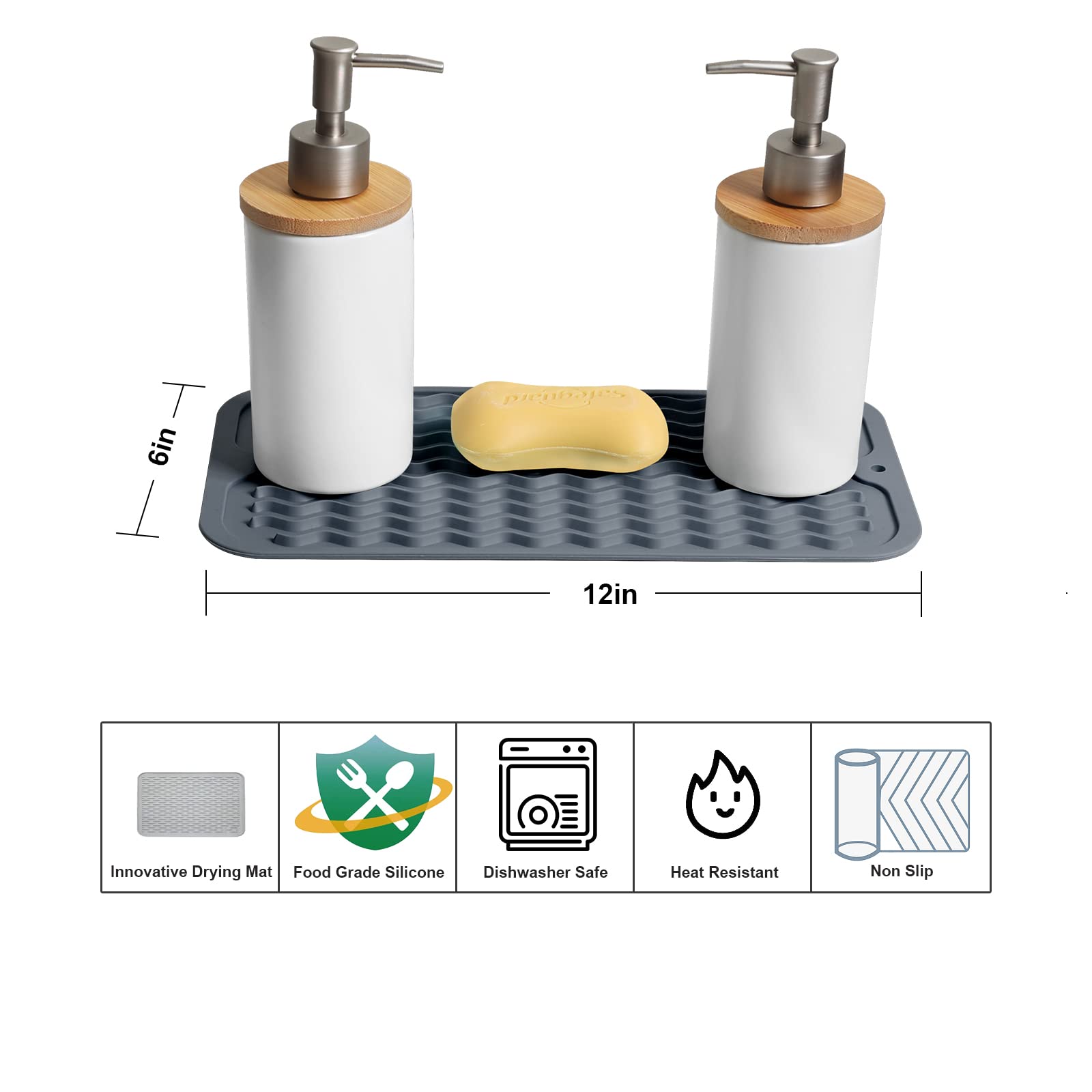 Silicone Sink Caddy & Sponge Holder (2 Count)