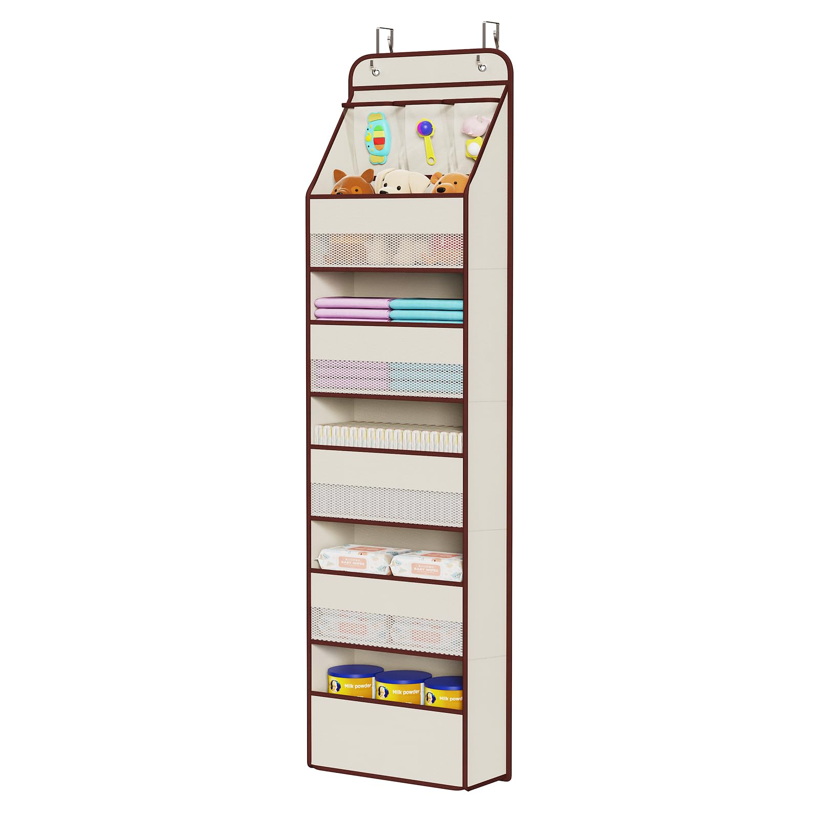 Fabric Over Door Hanging Organizer for Baby Nursery