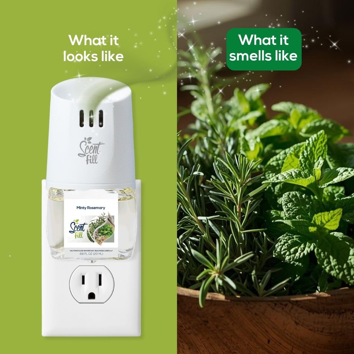 Minty Rosemary Plug in Air Freshener (2.72 Fl Oz)
