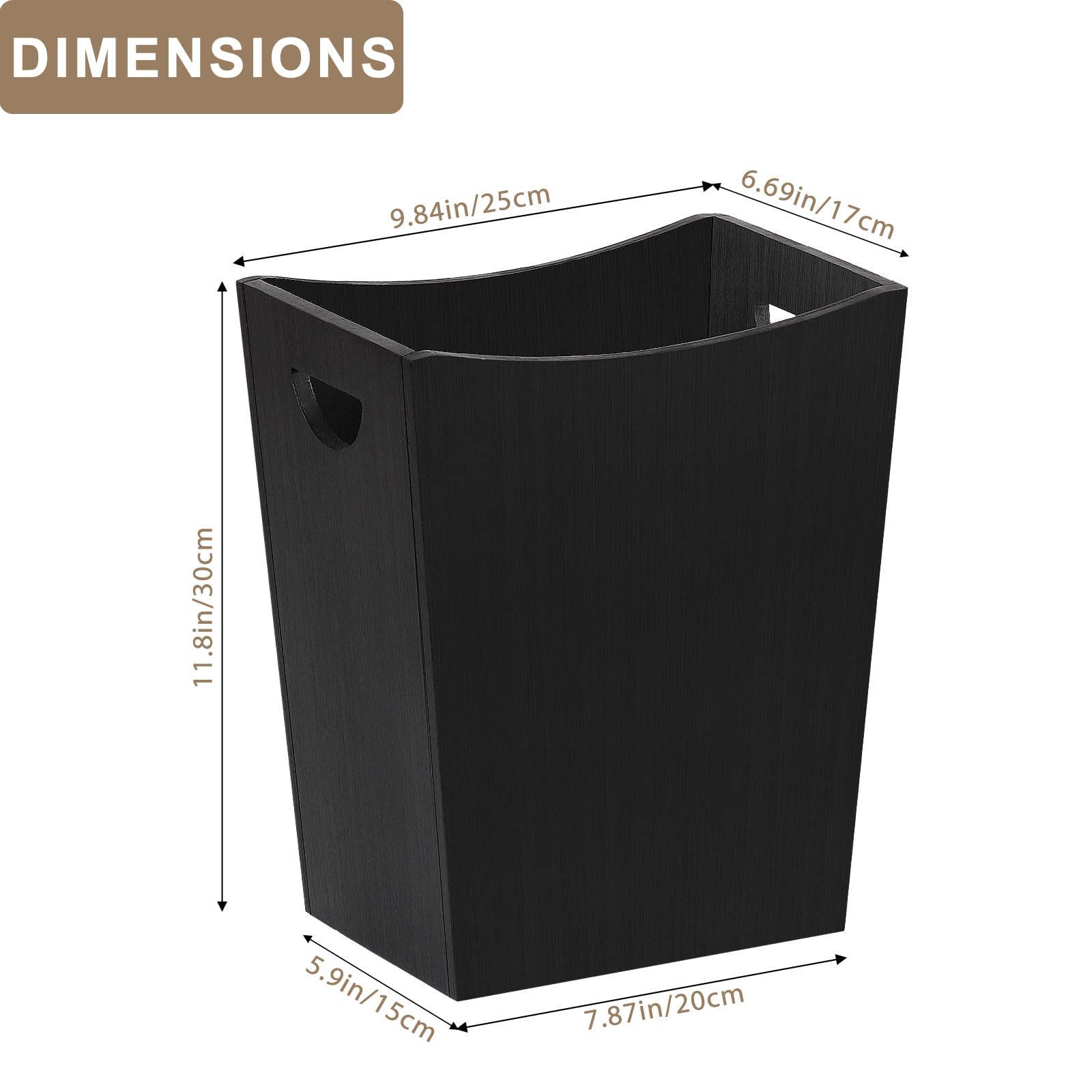 Wood Trash Can