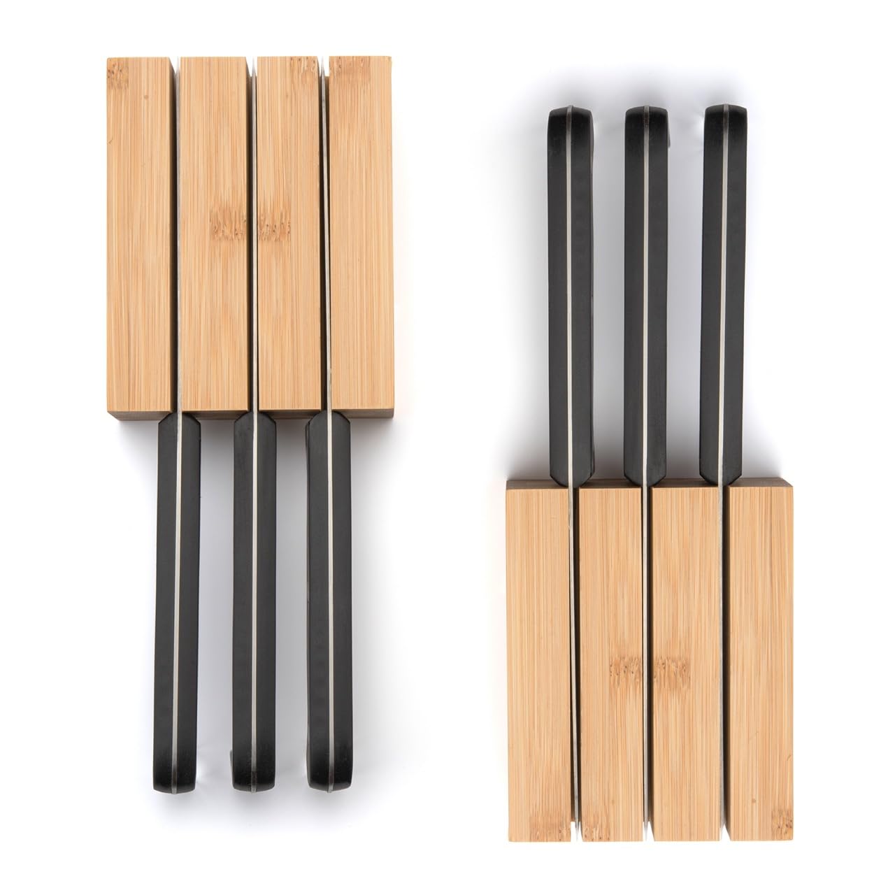 Premium Bamboo Knife Block Inserts