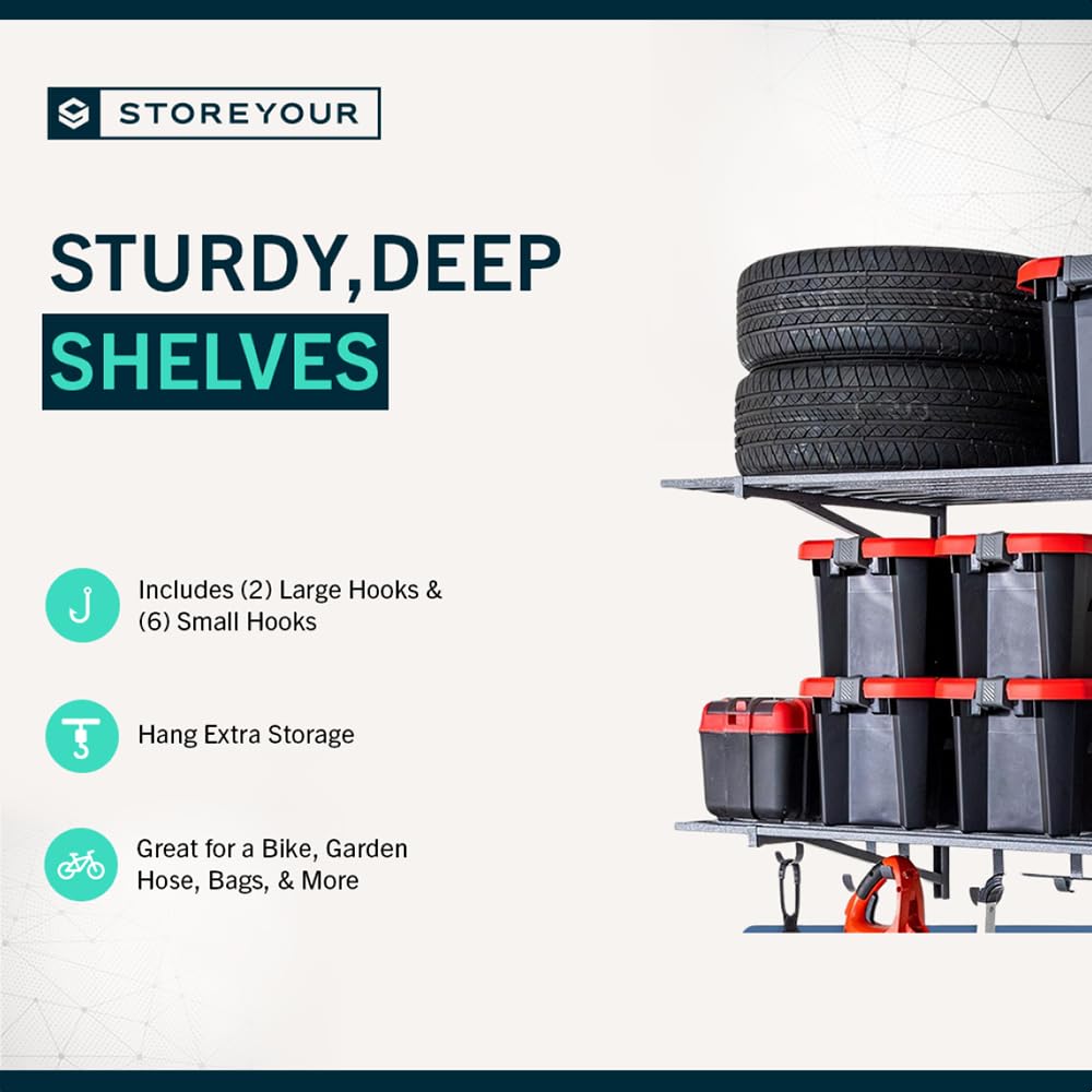 Garage Wall Shelf (2 Count)