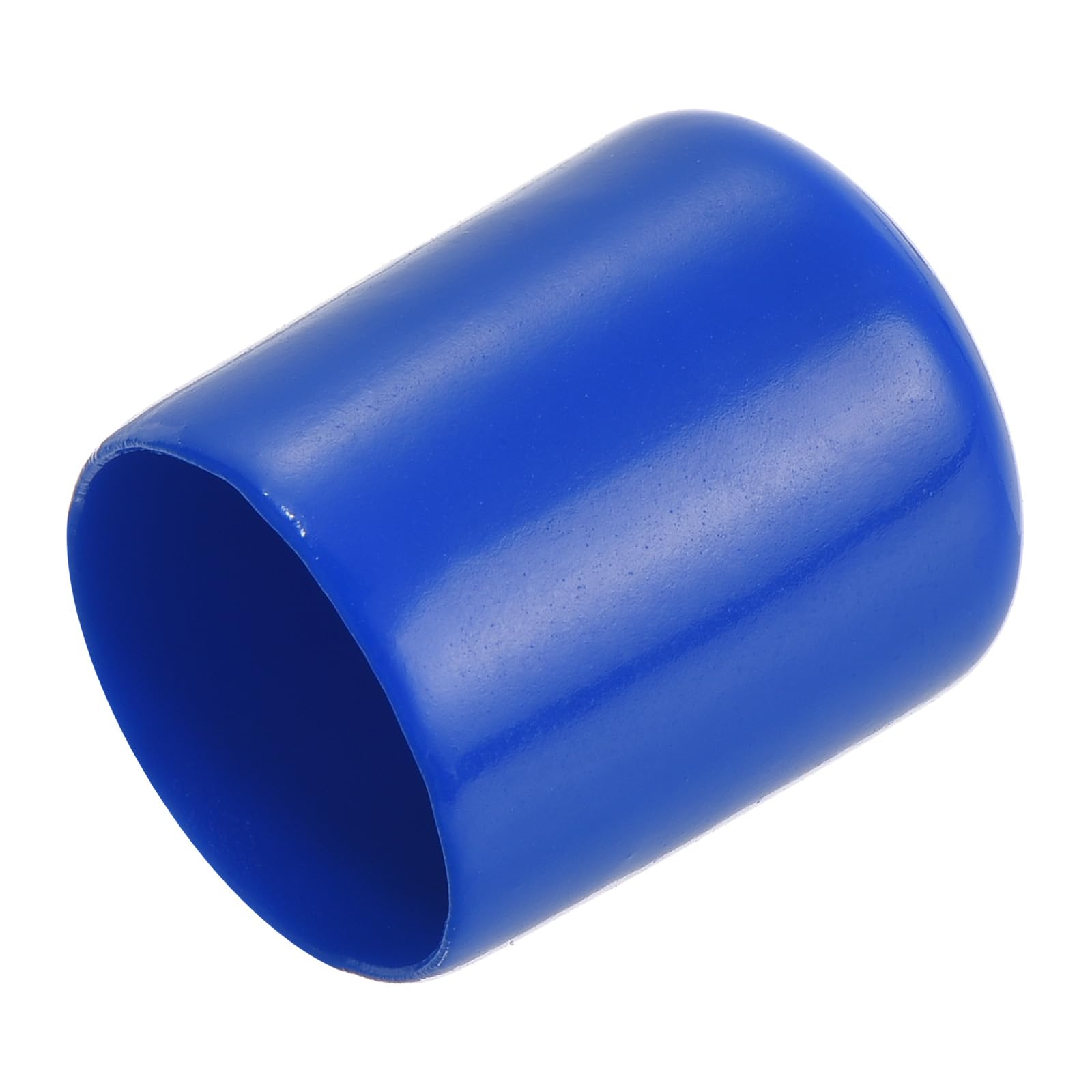 20pcs Rubber End Caps 20mm ID Vinyl Round Tube Bolt Cap Cover Screw Thread Protectors Blue