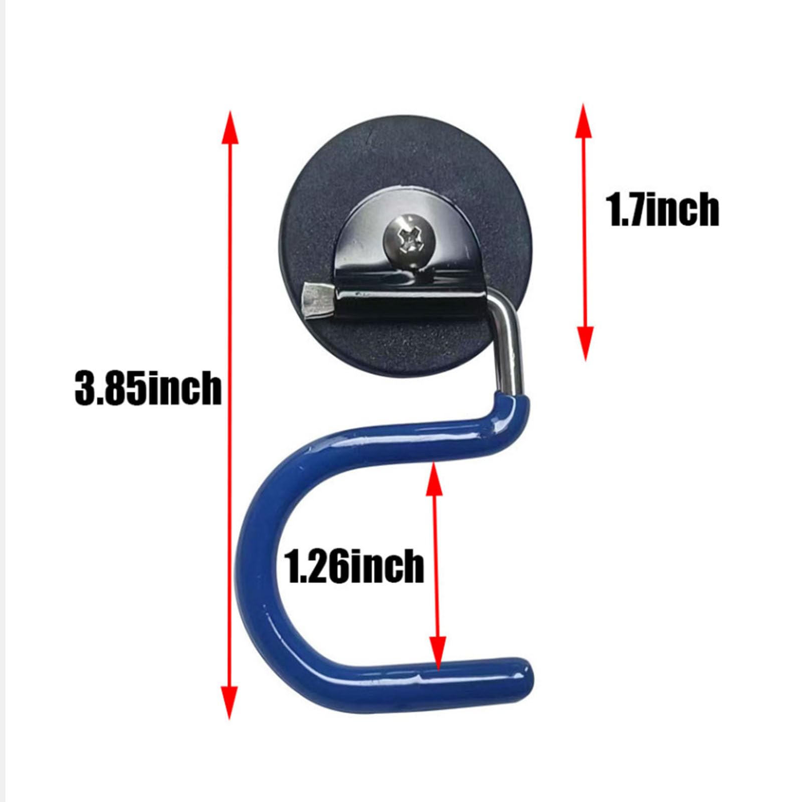 2PCS Broom Holder Magnetic Broom Hooks (2 Count)