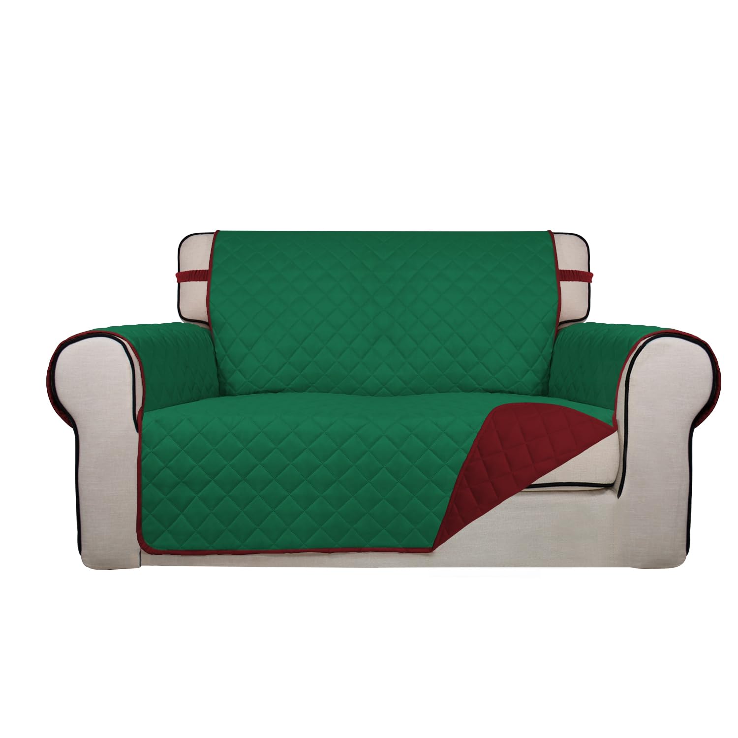 Reversible Quilted Couch Covers for Dogs Loveseat Sofa Cover 46.5”