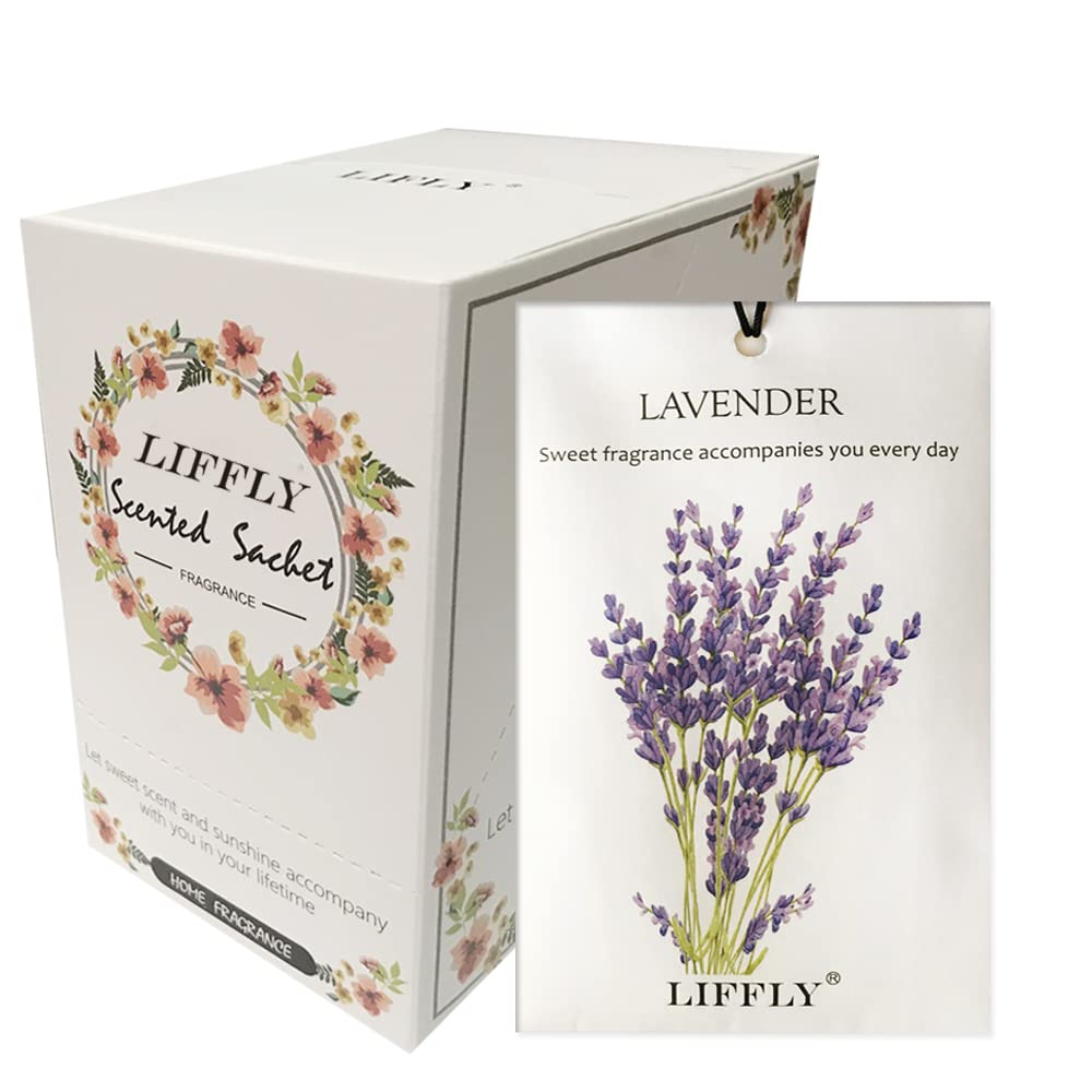14 Packs Lavender Scented Sachets Bags for Drawers and Closets Home Fragrance Gift (14 Count)