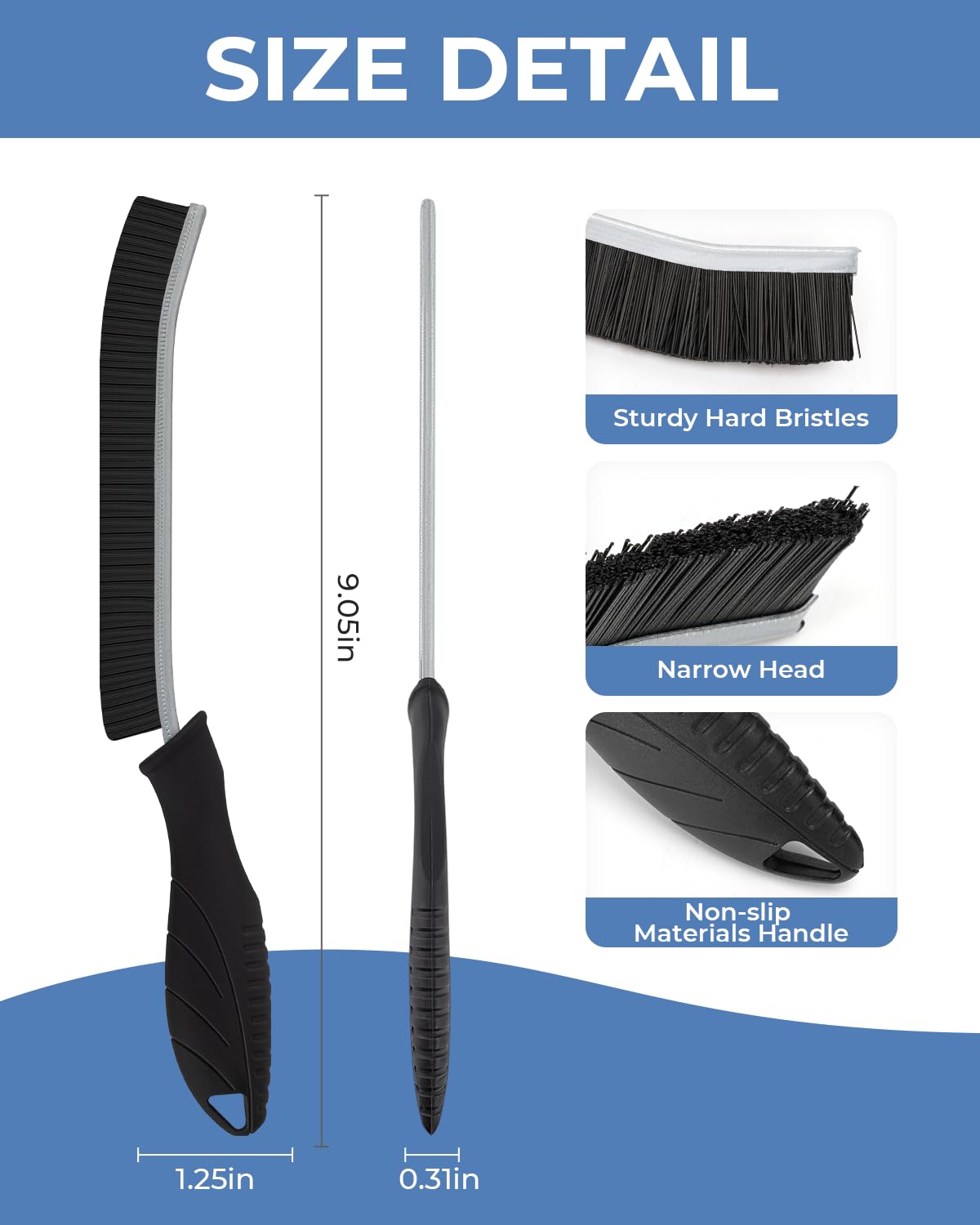 Crevice Cleaning Brushes (6 Count)