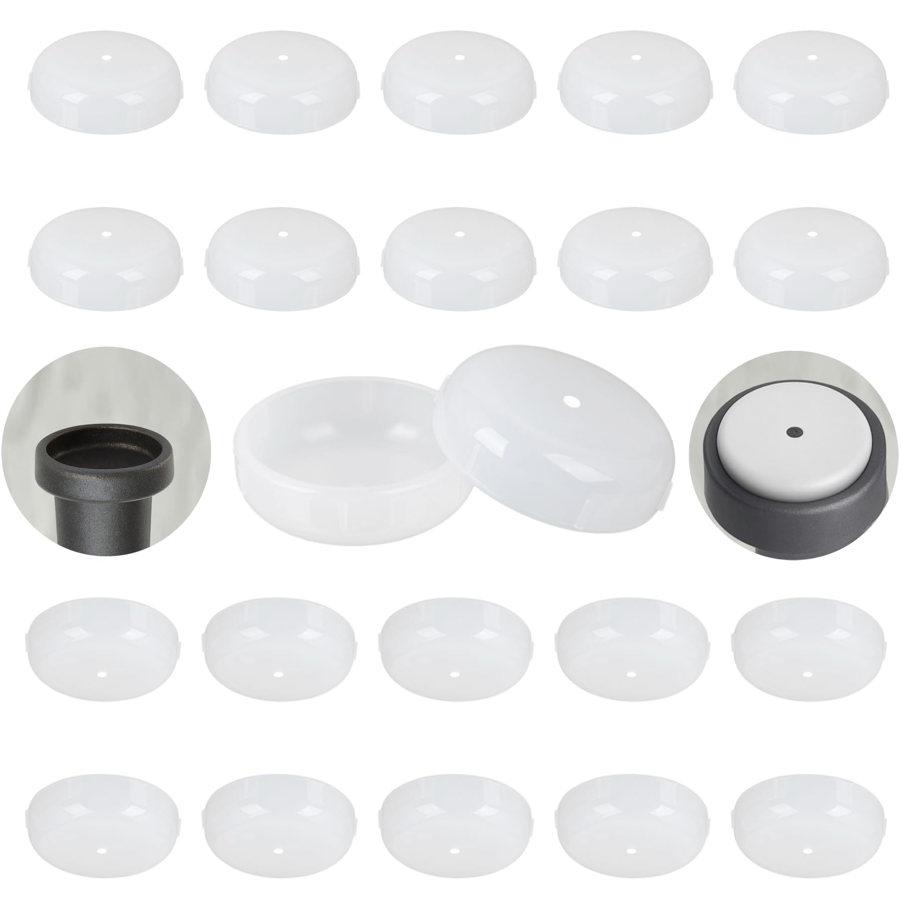 Wrought Iron Patio Furniture Feet Caps (24 Count)