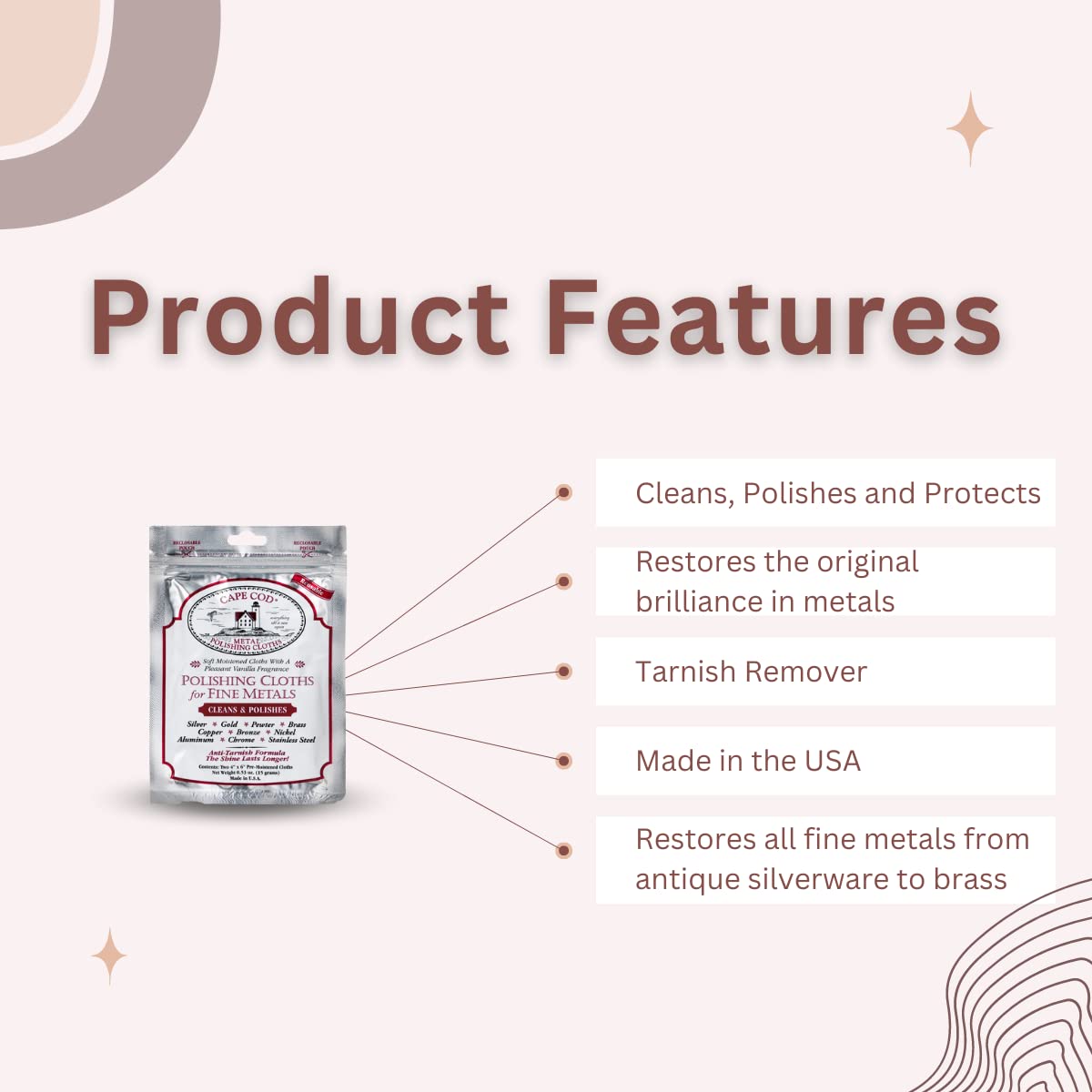 Polishing Cloths for Fine Metals (2 Count)