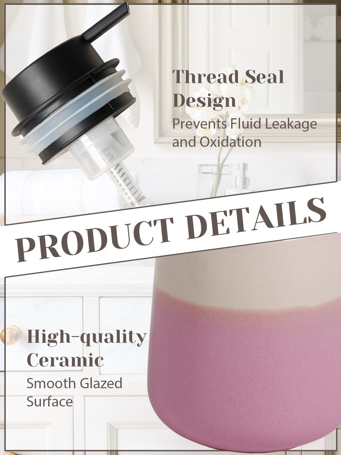Ceramic Foaming Soap Dispenser